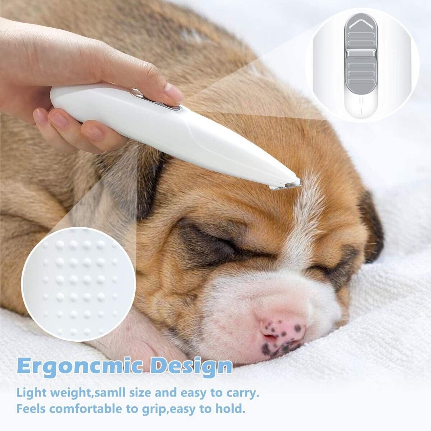 Rechargeable Small Dogs Cats, Face, Paws  Electric Pet Grooming Clipper Trimmer