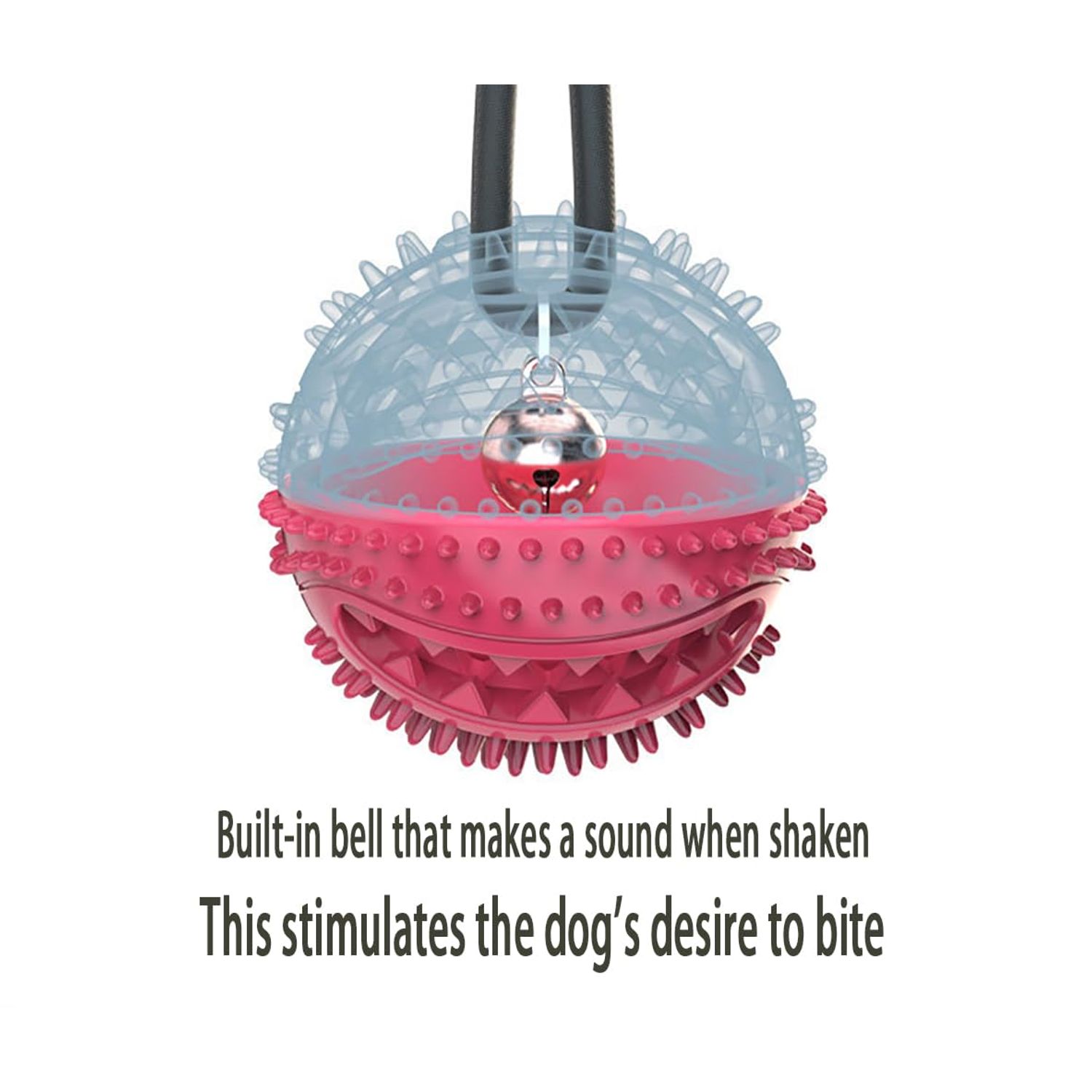 EFYUE Interactive Dog Toy, A Dog Toy Ball with A Built-in Sound，Dog Puzzle Treat Food Dispensing Ball Suitable for Small, Medium Sized Dog Toys