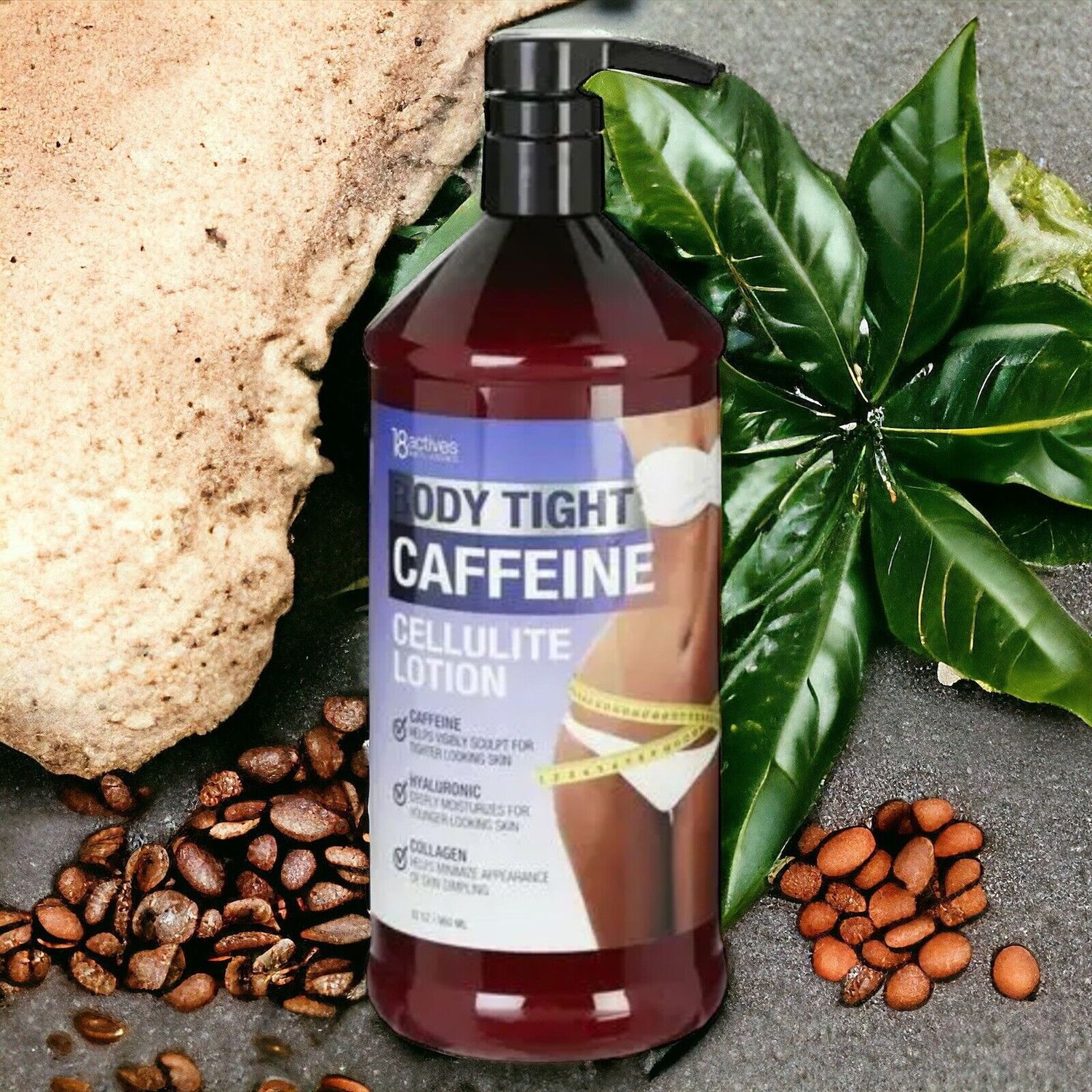 18ACTIVES ANTI-AGING BODY TIGHT CAFFEINE CELLULITE LOTION 32OZ