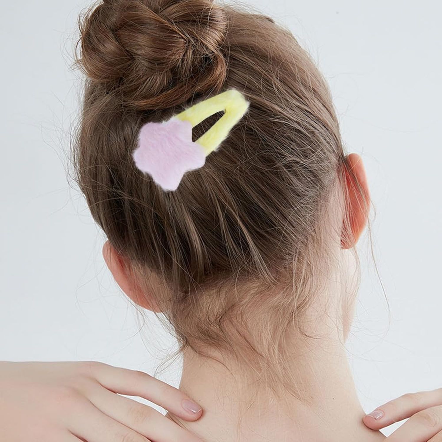 9 PCS Fluffy Star Hair Clips, Cute Hair Clips Non Slip Star Hairpins Snap Hair Barrettes Small Hair Clips Y2k Hair Accessories for Women Girls