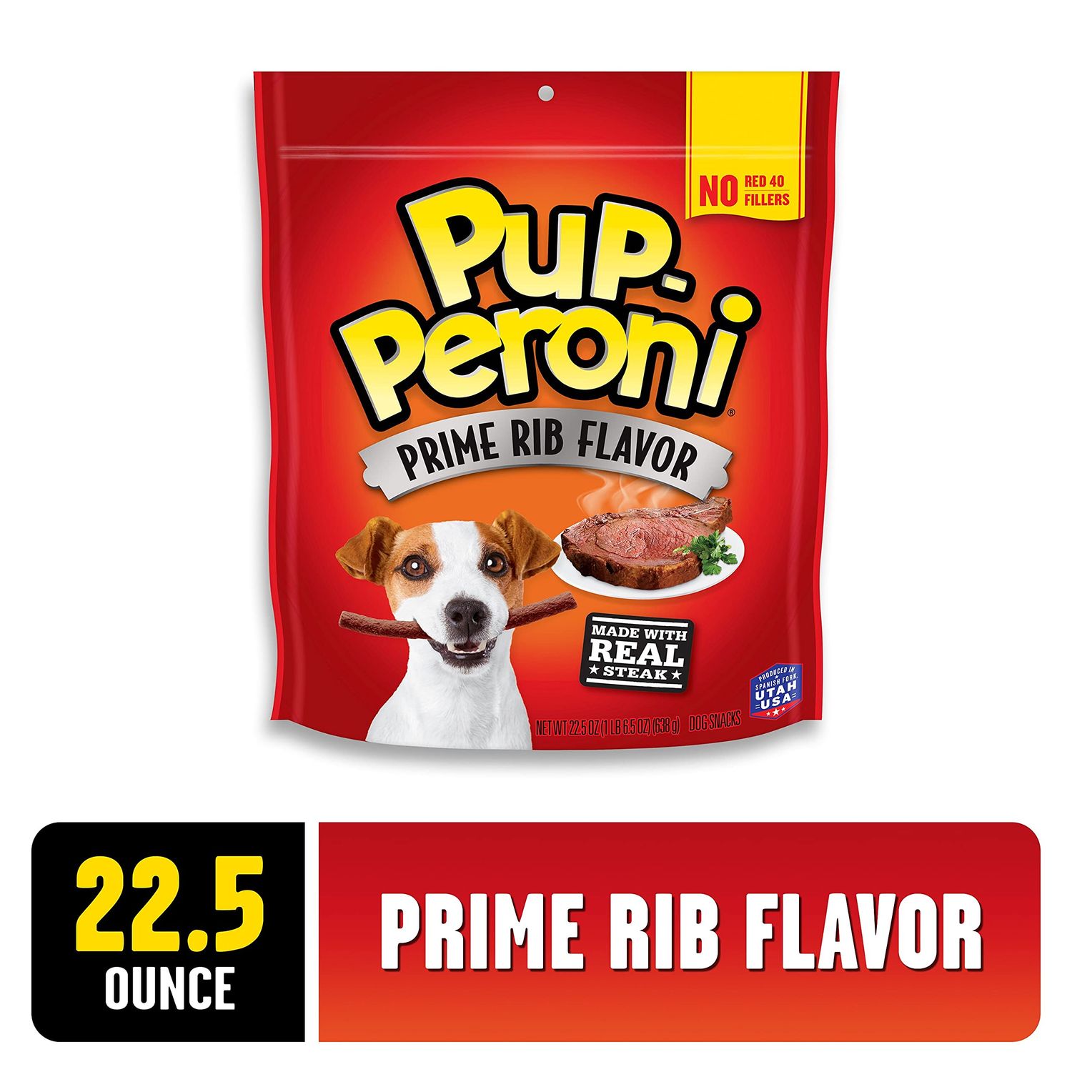 Pup-Peroni Original Prime Rib Flavor Dog Treats, 22.5 Ounce Bag