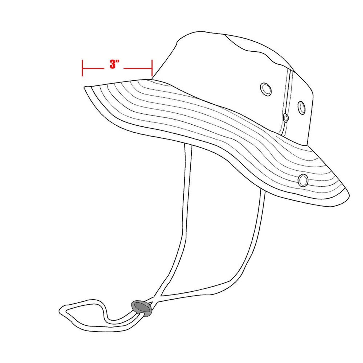 Bucket Hat Hiking Fishing Wide Brim UV Sun Protection Safari Unisex Boonie (Royal Blue, Small/Medium)