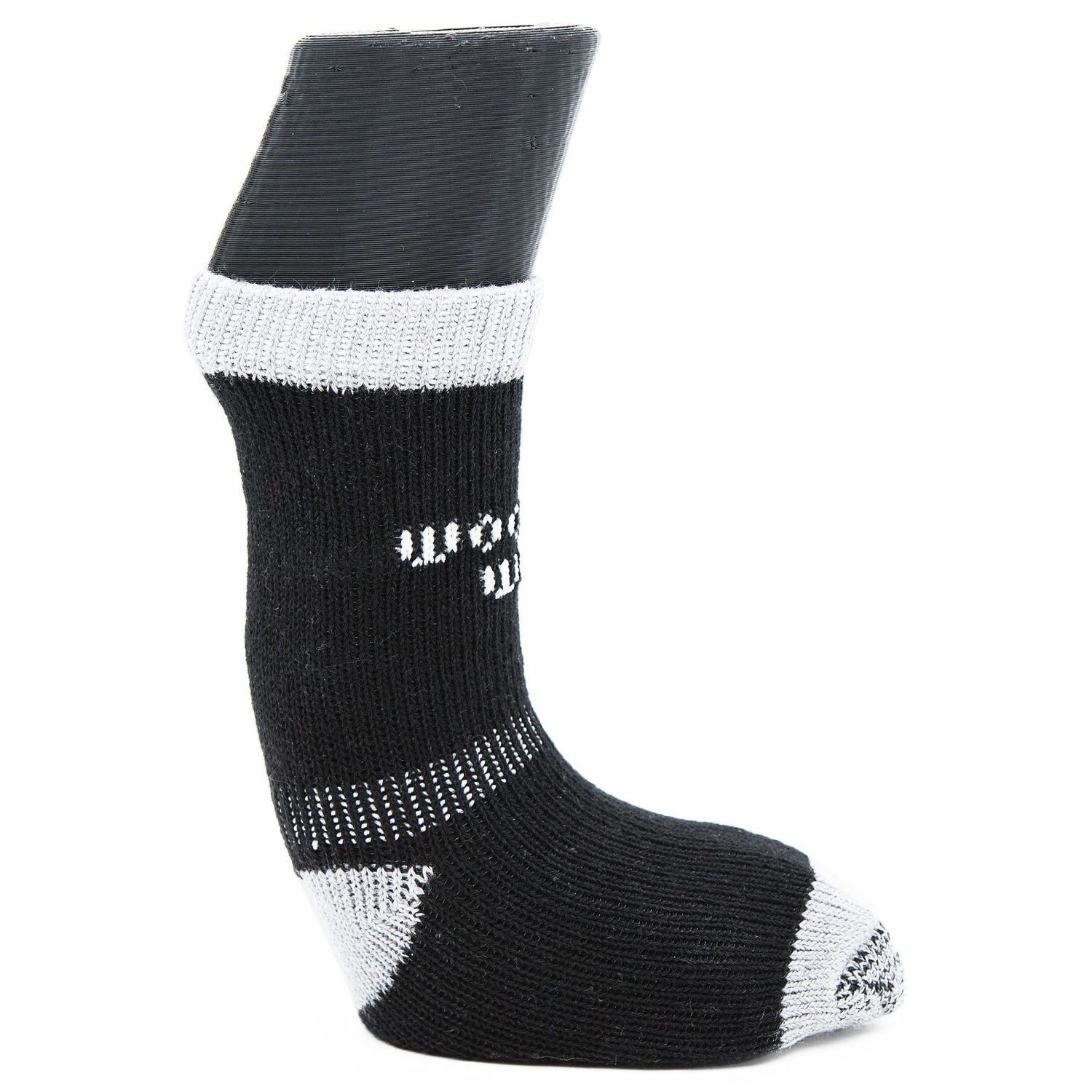 Woodrow Wear, Power Paws Greyhound Edition Advanced Dog Socks, Black Grey, L, Fits 70-95 pounds