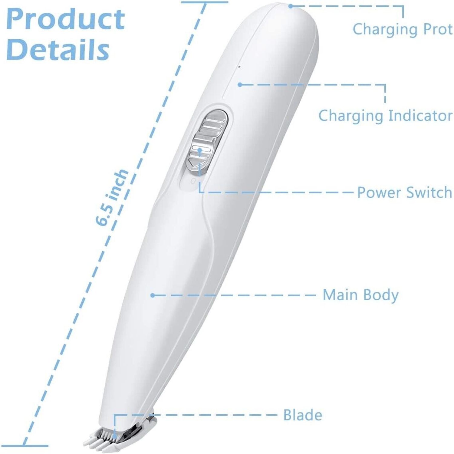 Rechargeable Small Dogs Cats, Face, Paws  Electric Pet Grooming Clipper Trimmer