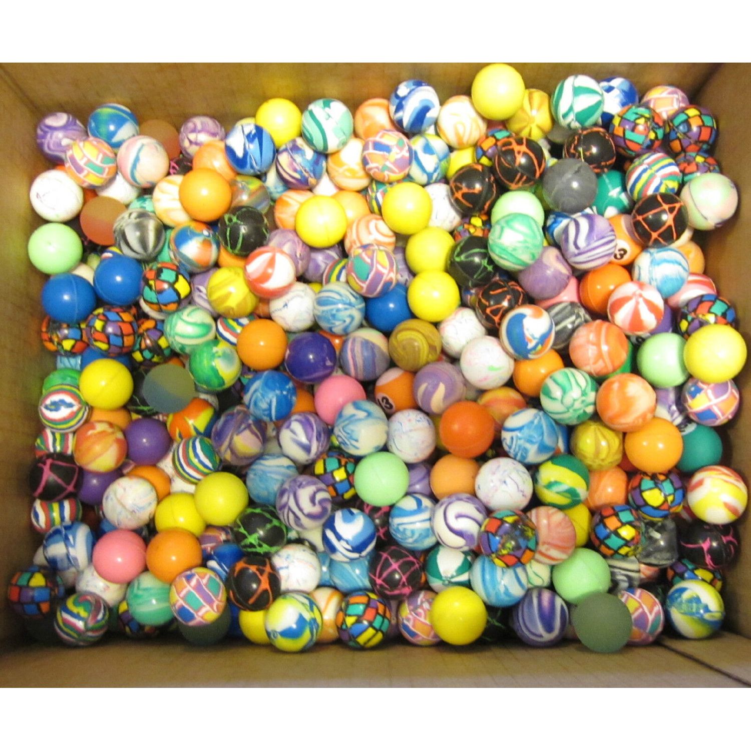12 NEW SUPER HIGH BOUNCE BALLS 27MM 1" HI BOUNCY SUPERBALL PARTY FAVORS CAT TOY