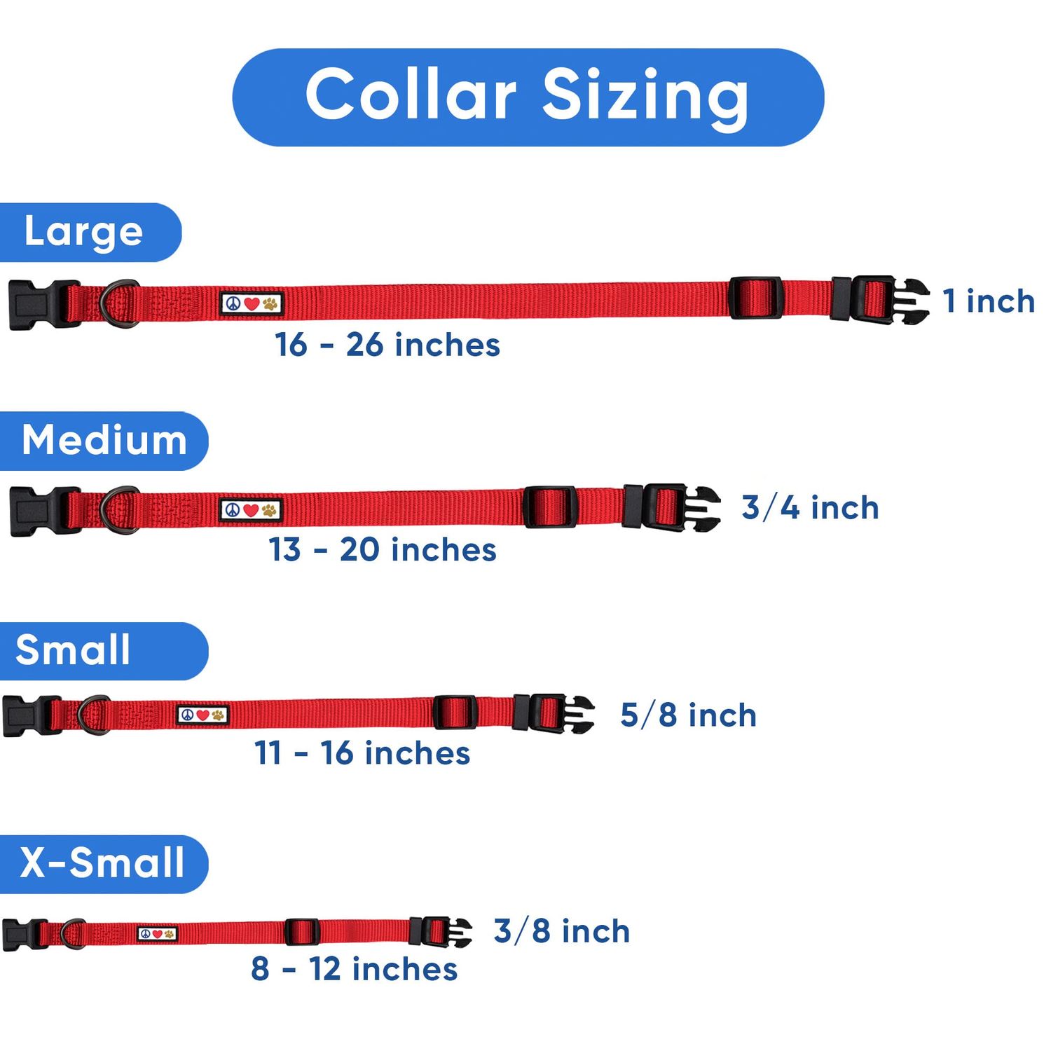 Pawtitas Personalized Dog Collar Small Dog Collar Embroider Name Phone Number Puppy Collar Adjustable Customized Collar for Small Dogs Breeds Multicolor Dog Collar