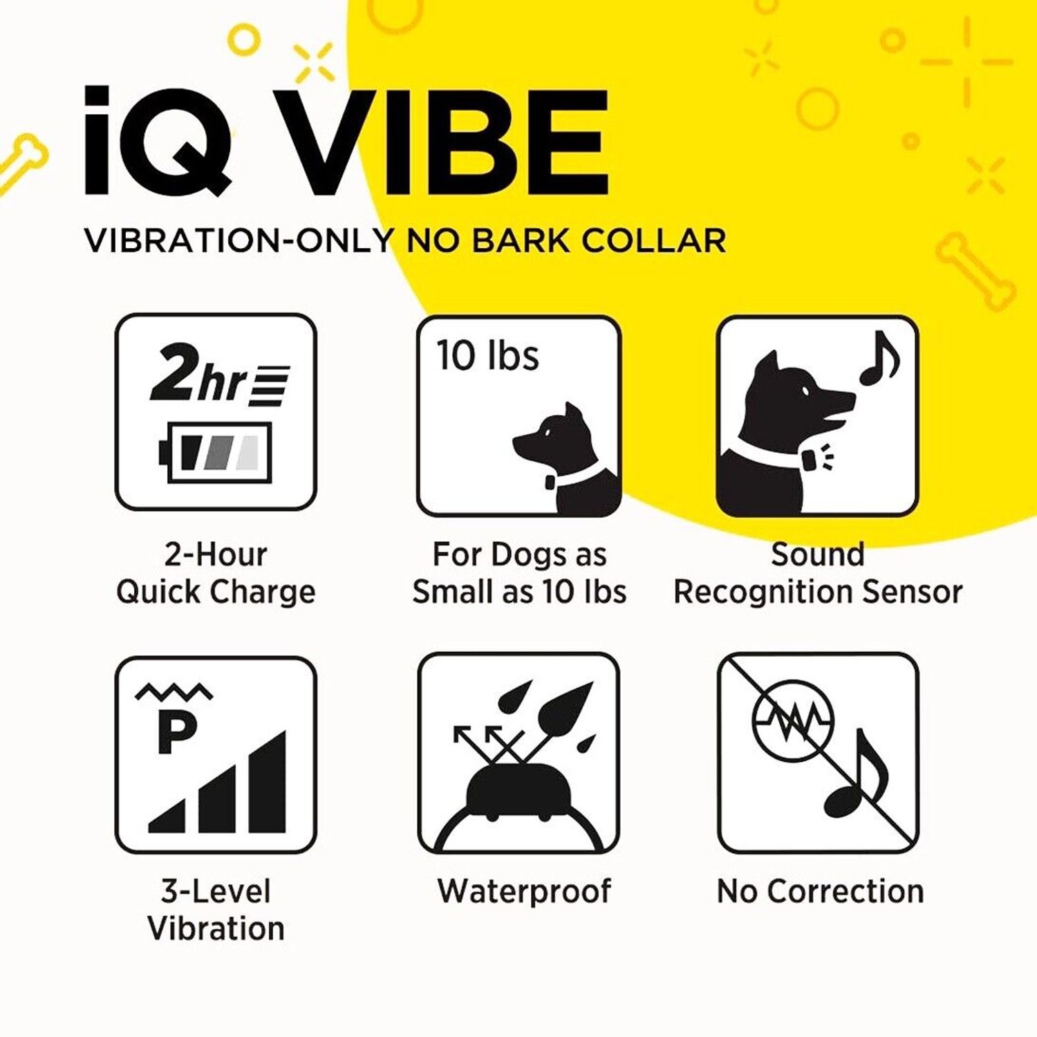 Dogtra iQ Vibe Vibration Only No Bark Dog Collar Rechargeable Waterproof