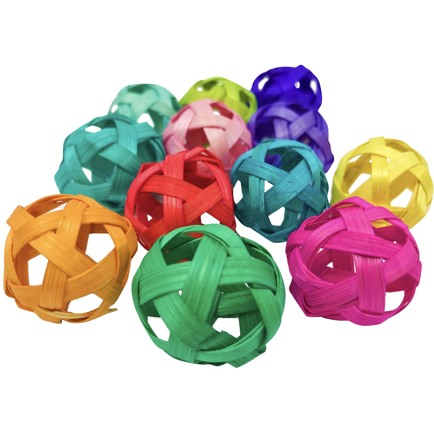 1658 pk12 Tiny Bird Foot Toy Bamboo Balls Cockatiel Parakeet Toys Parrot