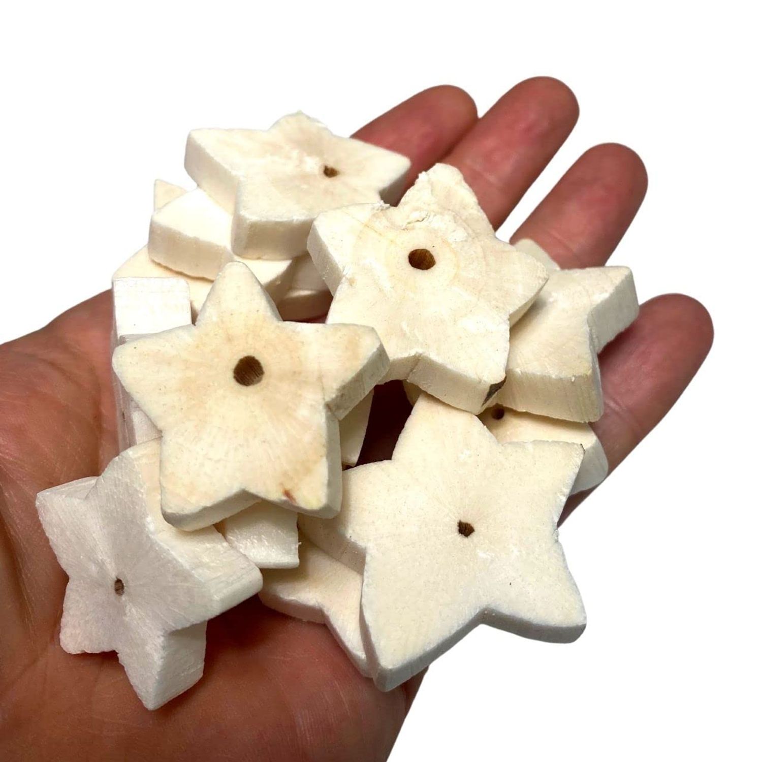 Bonka Bird Toys 3394 Pk12 Sola Star Chip Foot Talon Craft Part Bird Toy Conure Natural Parakeet