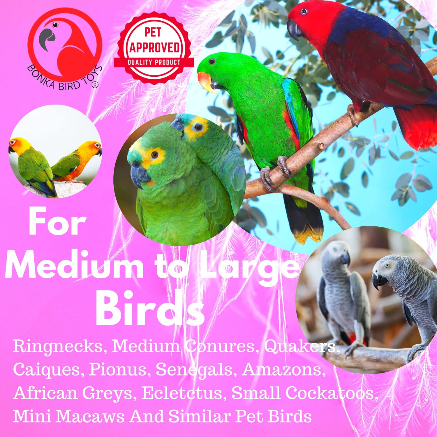Bonka Bird Toys 2336 Chopsticks Medium Foraging Chew Shred Parrot Cage Toy Pet, African Grey, Pionus, Conures, and Similar Breed Sizes
