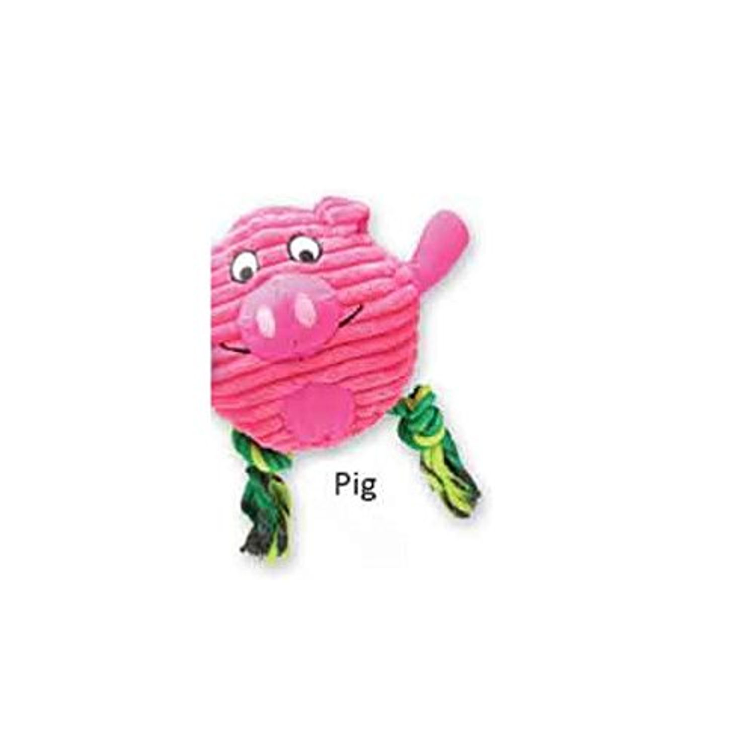 Grriggles Free Range Friends Dog Toys 8 1/2" Corduroy Plush Cow Goat Rooster OR Set of All 6 (Duck)