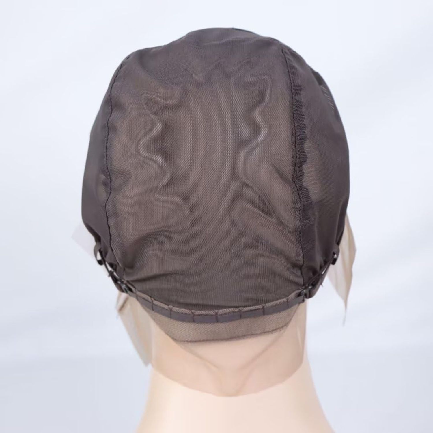 13x4 Lace Wig Caps for Making Wigs with Adjustable Straps Guidelines Medium Brown Swiss Lace Wig Base Foundation for Ventilating or Knotting, Wig Making Cap (13x4,M,1pc)