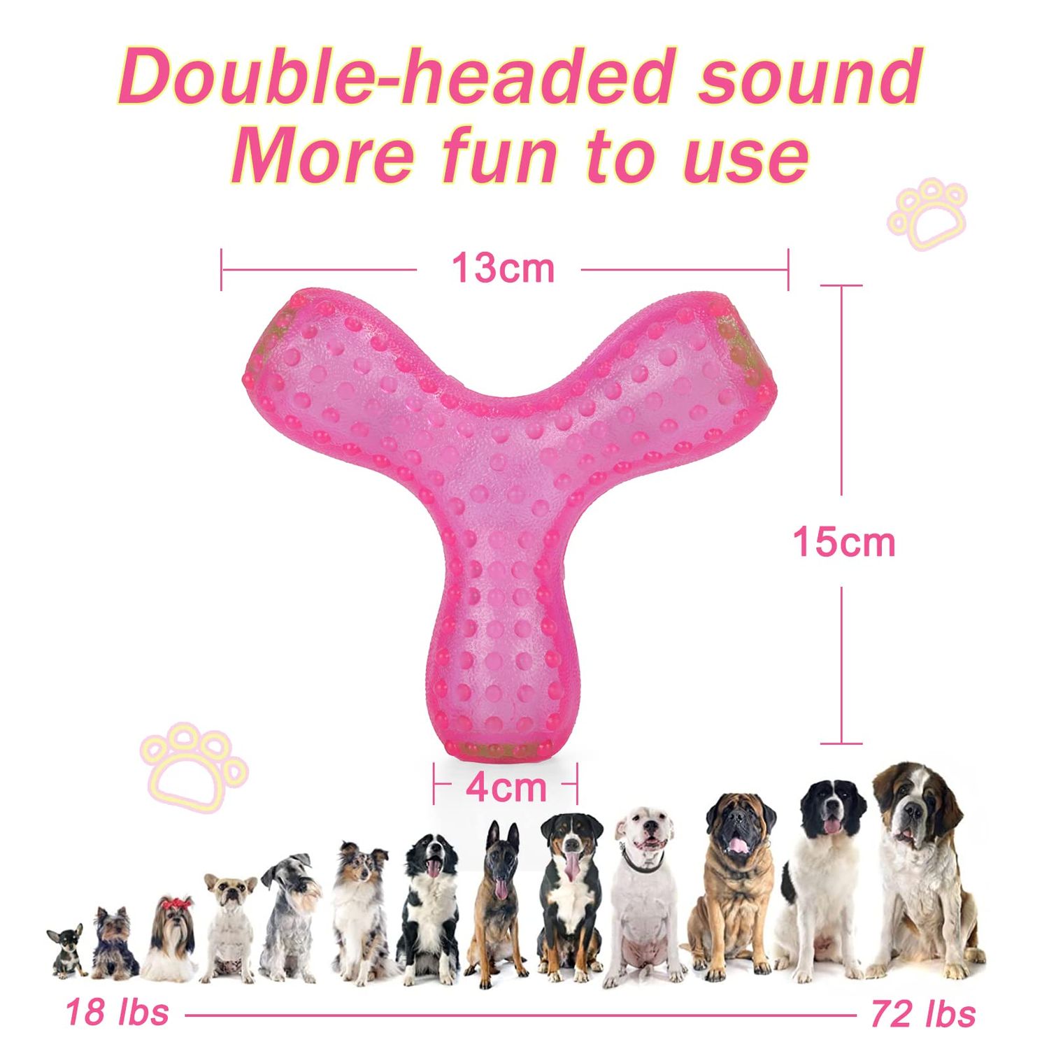 YHBRAK Dog Toy Latex Rubber Dog Toy Rubber Sound Toy Interactive Dog Latex Toy Dog Educational Toy