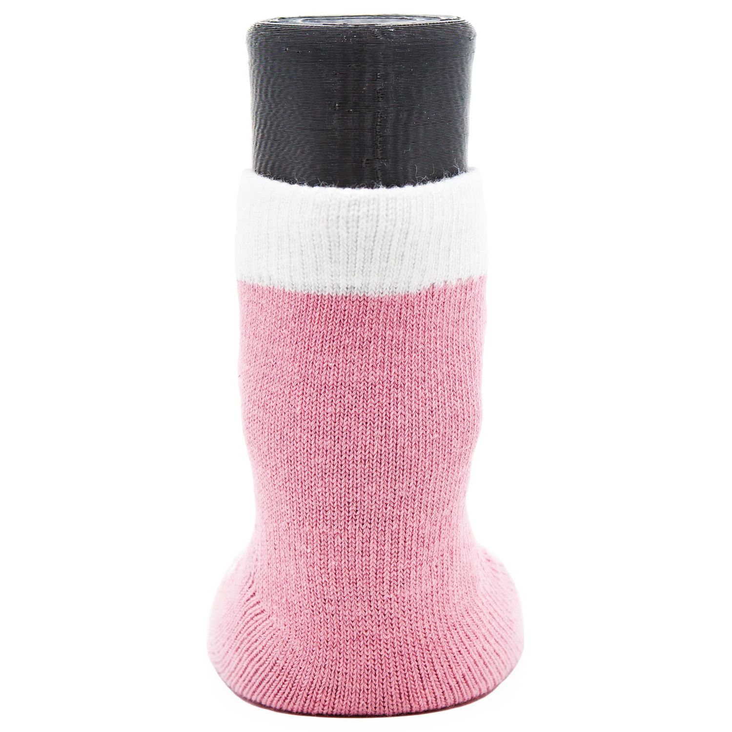 Woodrow Wear, Power Paws Advanced Dog Socks, Pink with A Bone, L, Fits 75-95 pounds