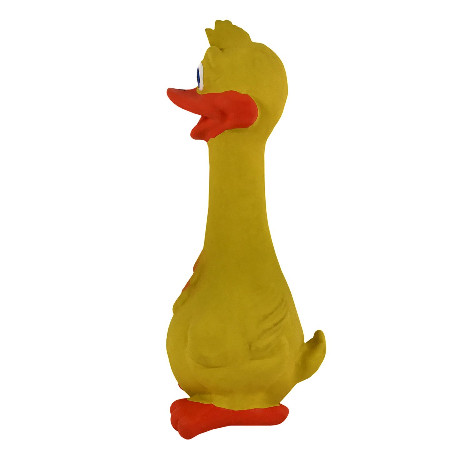 KINREX Dog Chew Toys - Duck Squeaky Toy - Yellow Duck Interactive Play Dog Toys -Yellow Rubber Squeeze Squeaky and Screaming Duck for Pets or Kids, Rubber Play Fetch, 7.5" Long