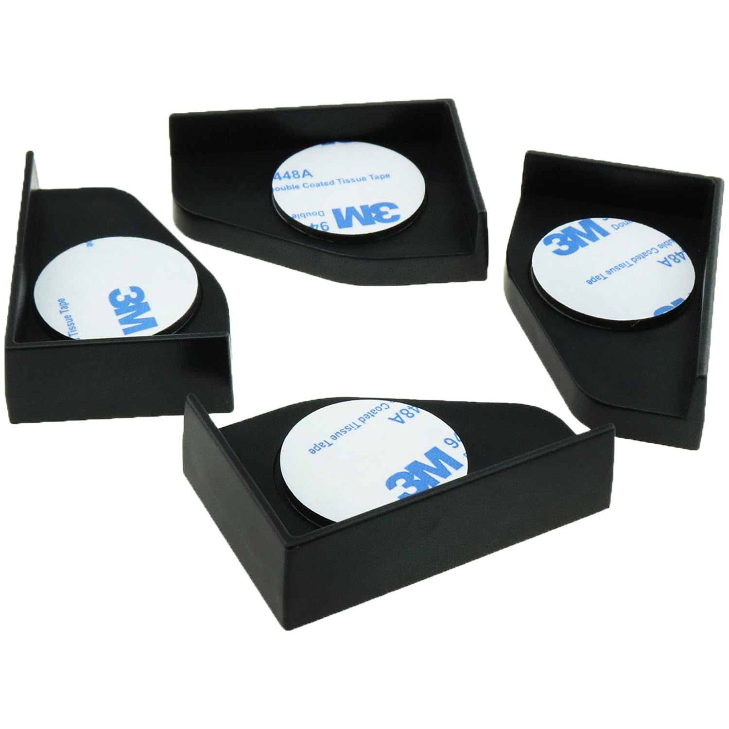 heyous 4PCS Black Plastic Fish Tank Corner Protector Aquarium Glass Angle Cover for Home