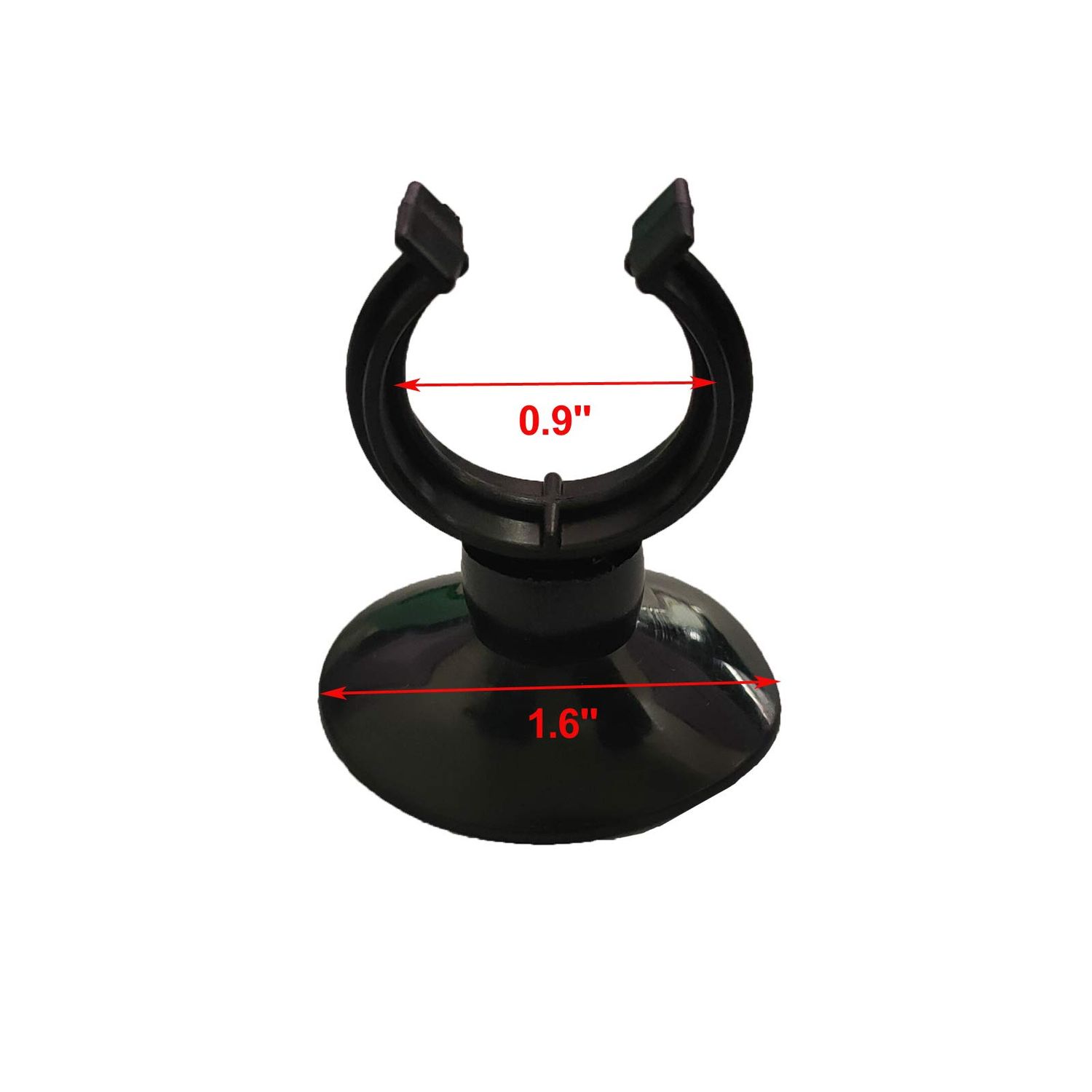 AQUANEAT 12 Pack Aquarium Suction Cup Clip Black, for Aquarium Heater, Tubing Hose, Plant, Decoration, Fish Tank (Small 3/4")
