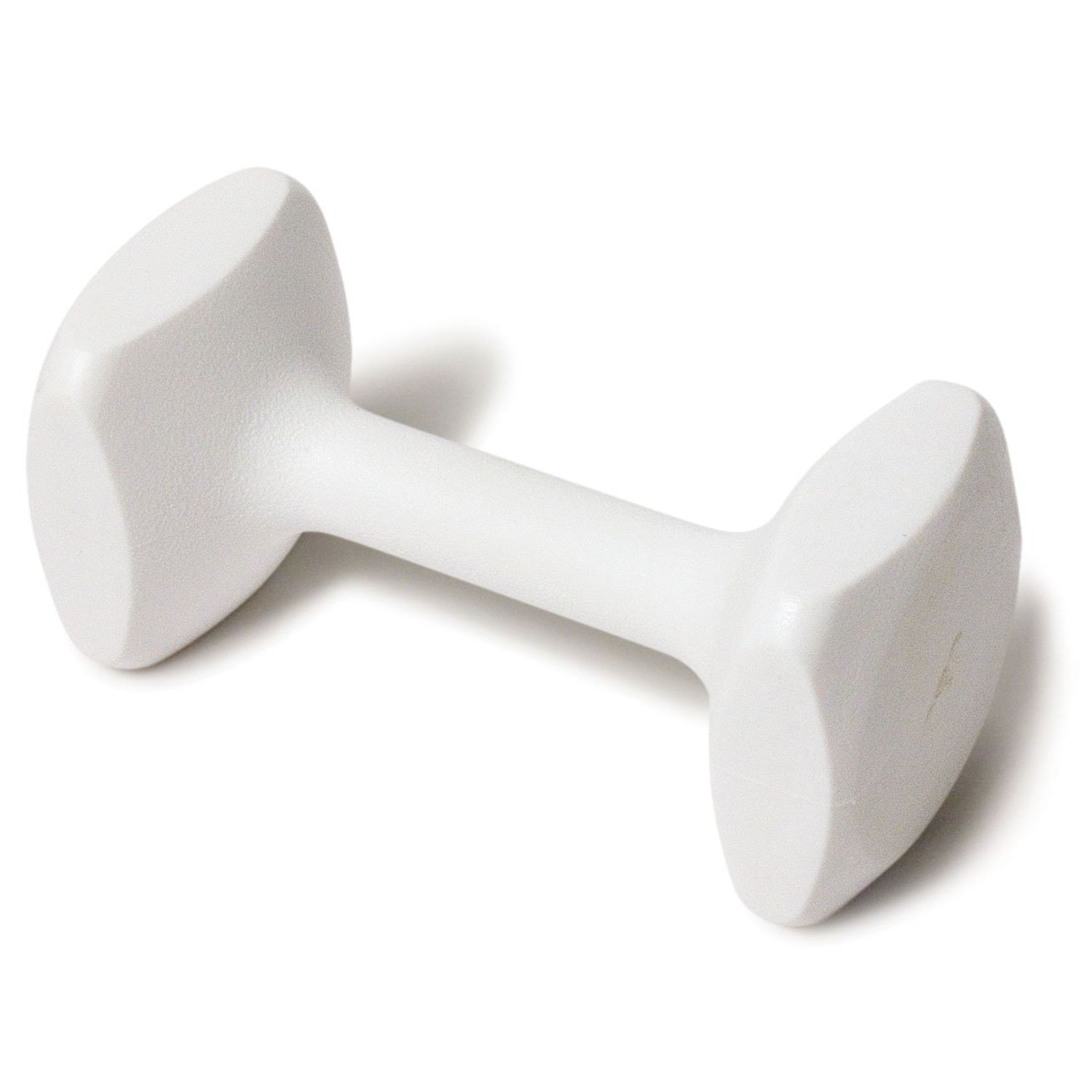 J&J Dog Supplies Obendience Retrieving Dumbell with 2" Ends, 2" Wide Bit and 9/16" Diameter Bit, White, X-Small