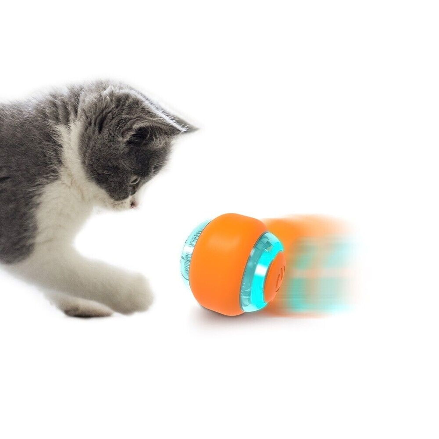 Smart Cat Toys Balls USB Rechargeable 3 Working Modes Automatic Interactive Ball