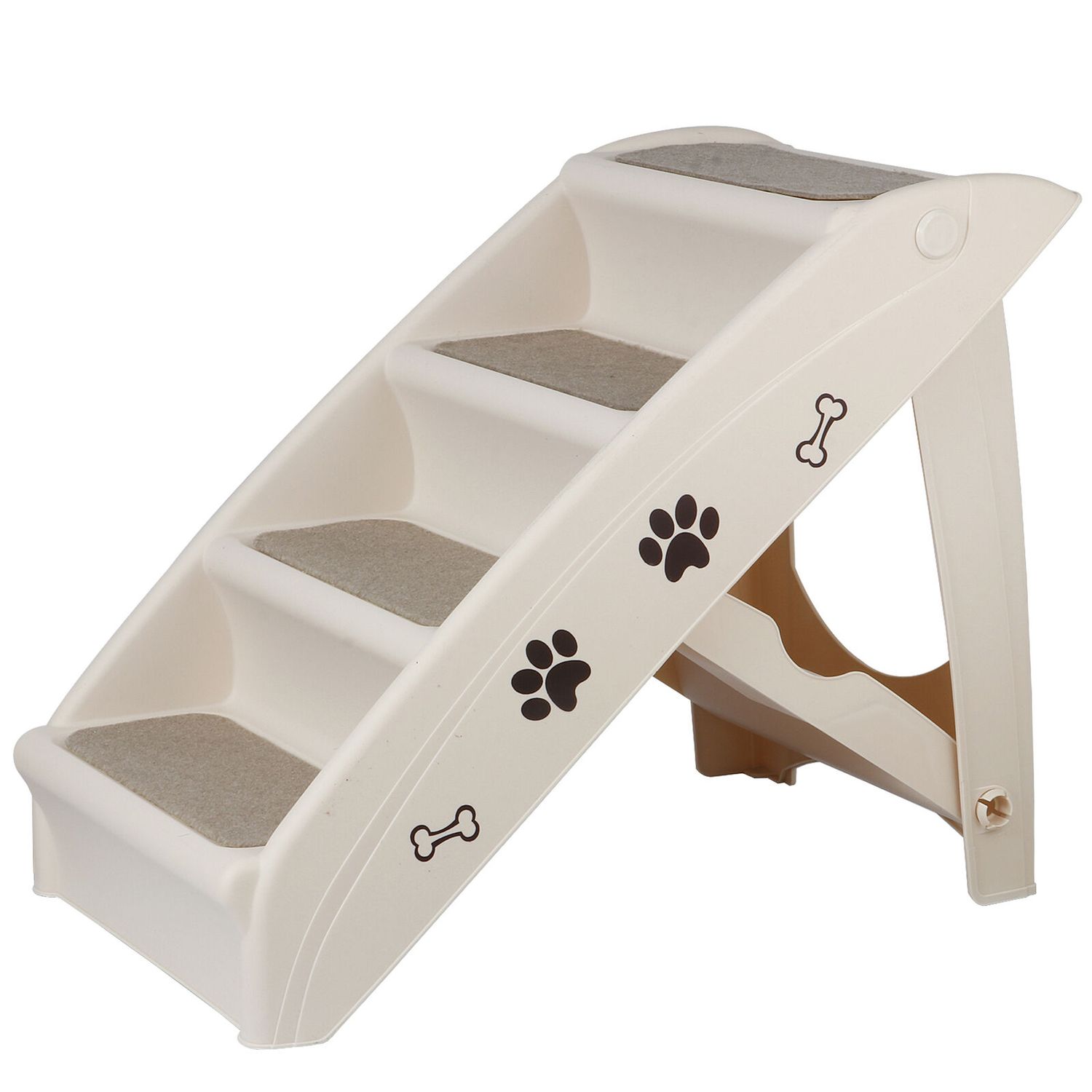 Foldable Dog Ramp Stairs For Small Pets Dog Pickup Travel Ladder MAX 100 LB