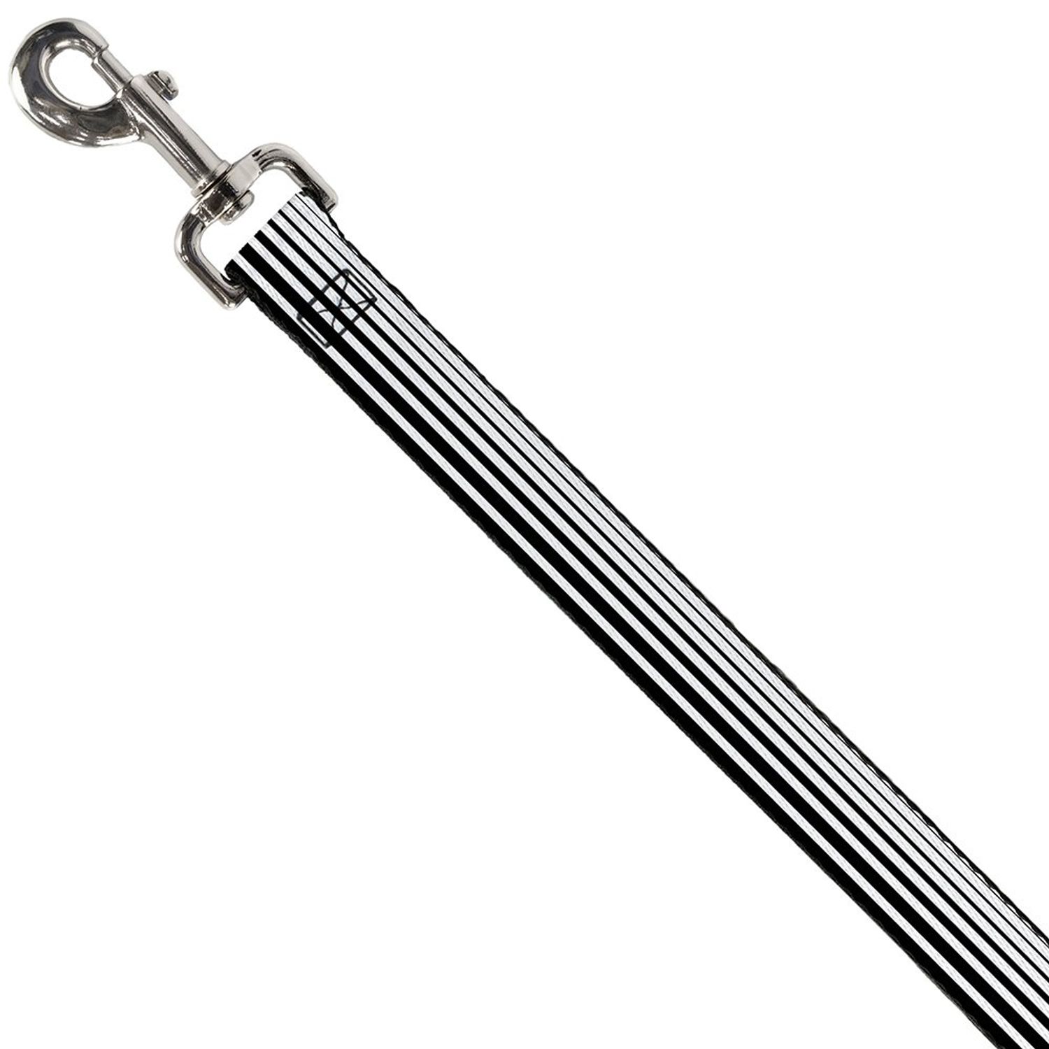 Buckle-Down Pet Leash - Stripe Transition Black/White - 4 Feet Long - 1" Wide