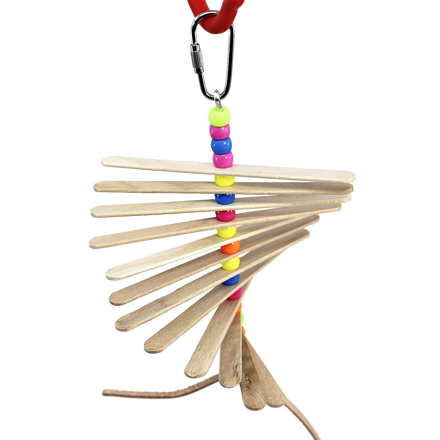 Bonka Bird Toys 868P Natural Mini Stick 7" x 4", Medium Parrot Chew Cage Toy, Conures, Ringneck, Quakers, and Similar