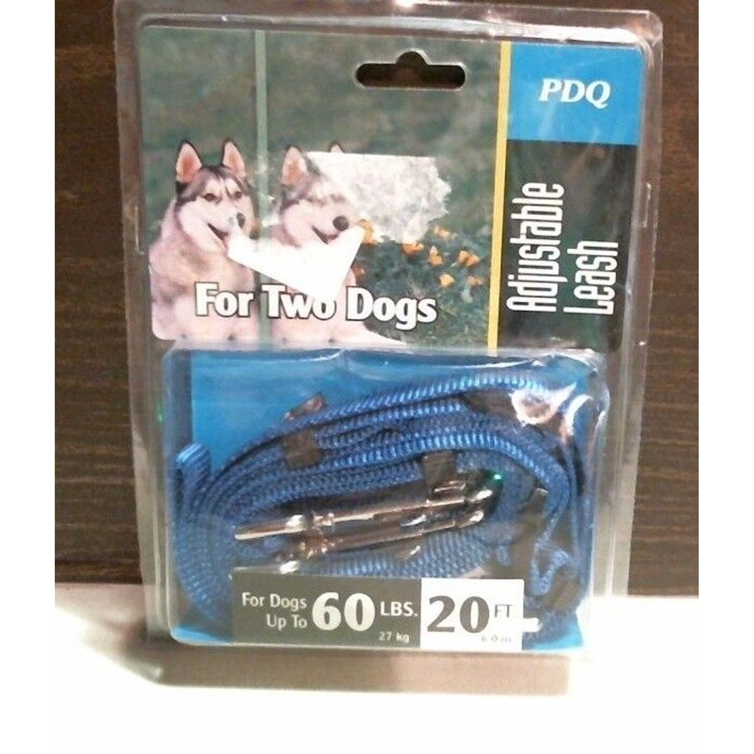 Boss Pet PDQ 00665 Adjustable Dog Leash For 2 Dogs Up to 60 Lbs. 20 Ft FREE SHIP