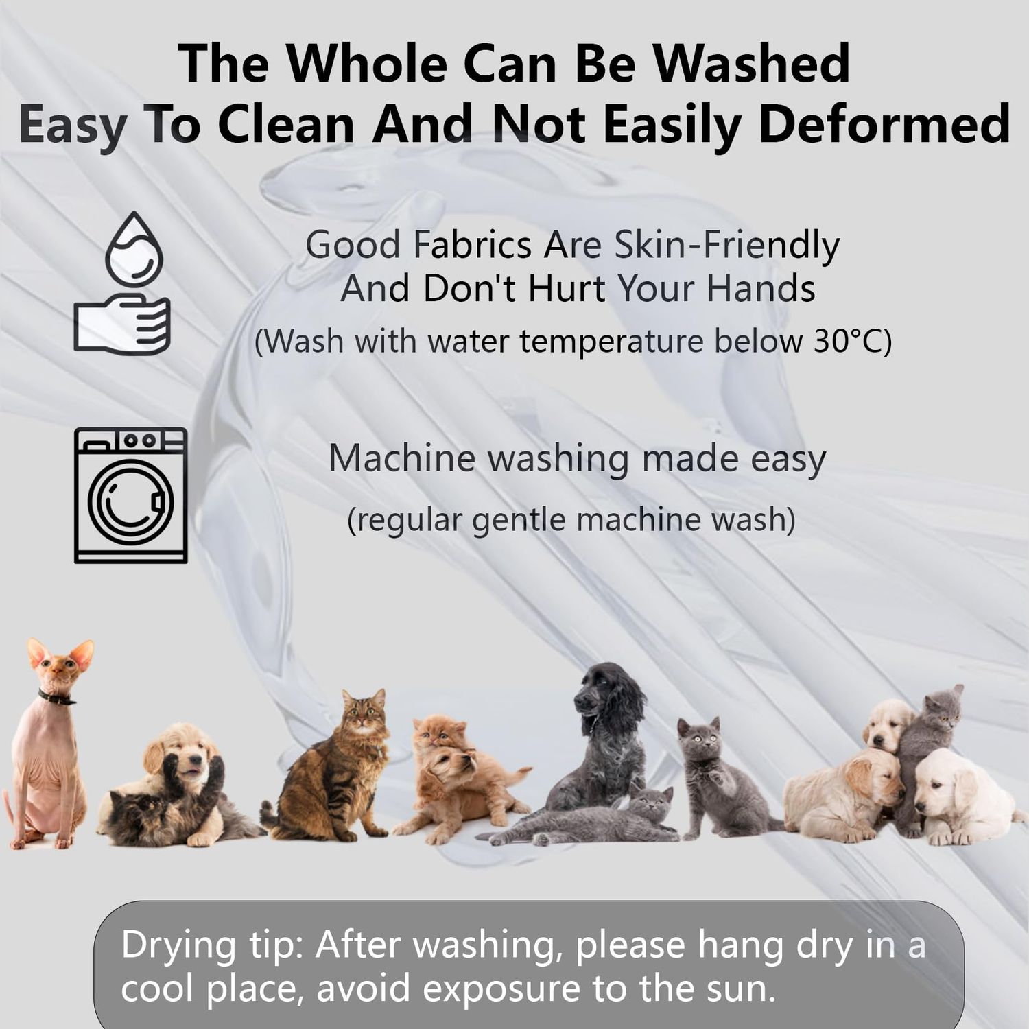 HEJAKAR Dog Cooling Mat - Self-Cooling Blanket for Pets,Breathable,Lightweight,Portable,Ideal for Hot Summer Days and Travel,28x40 Inch,Light Gray