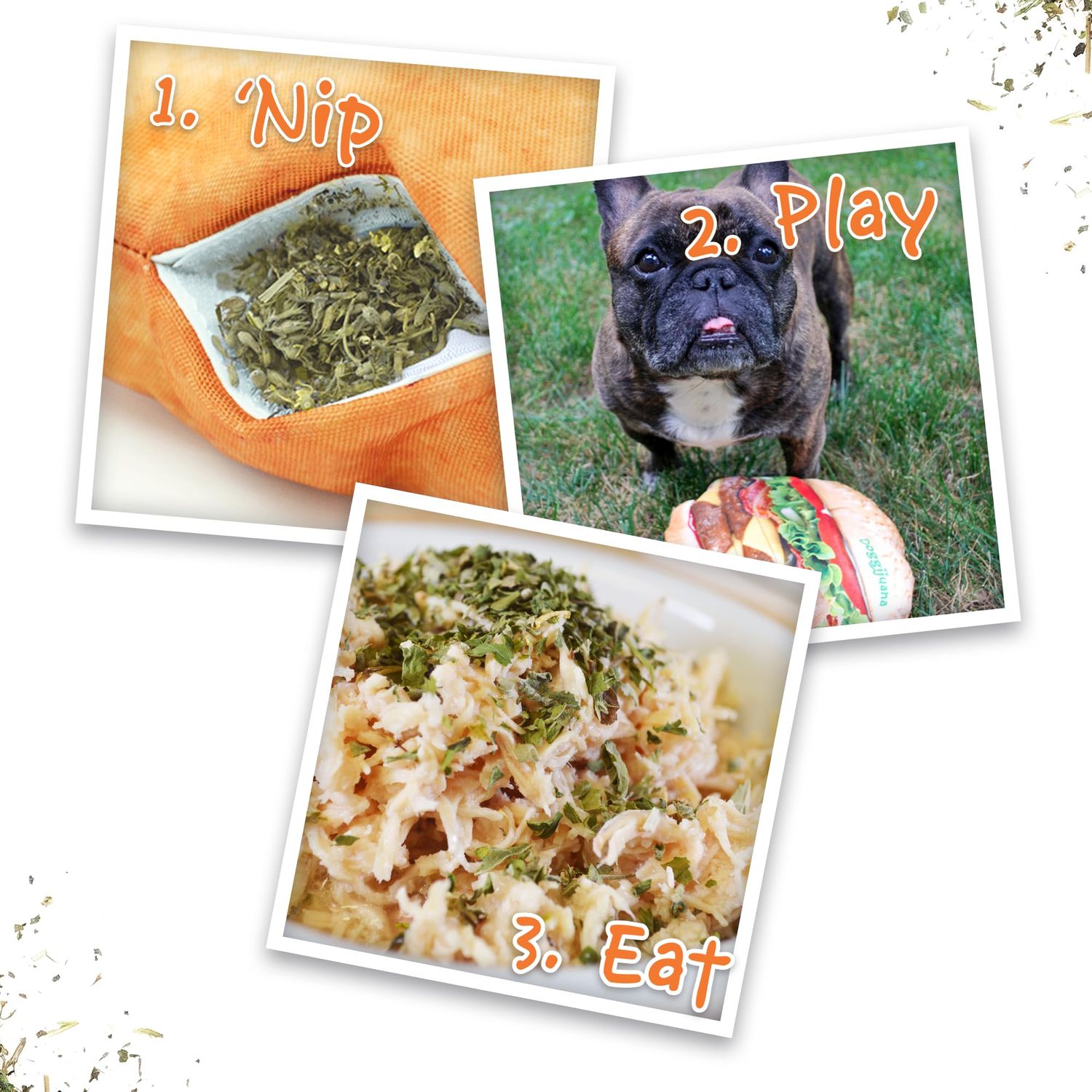 Doggijuana | Get The Munchies - Interactive Dog Toy with Juananip Refill | Refillable Dog Toy for Engaging Play and Natural Calming (Cheeseburger Toy)