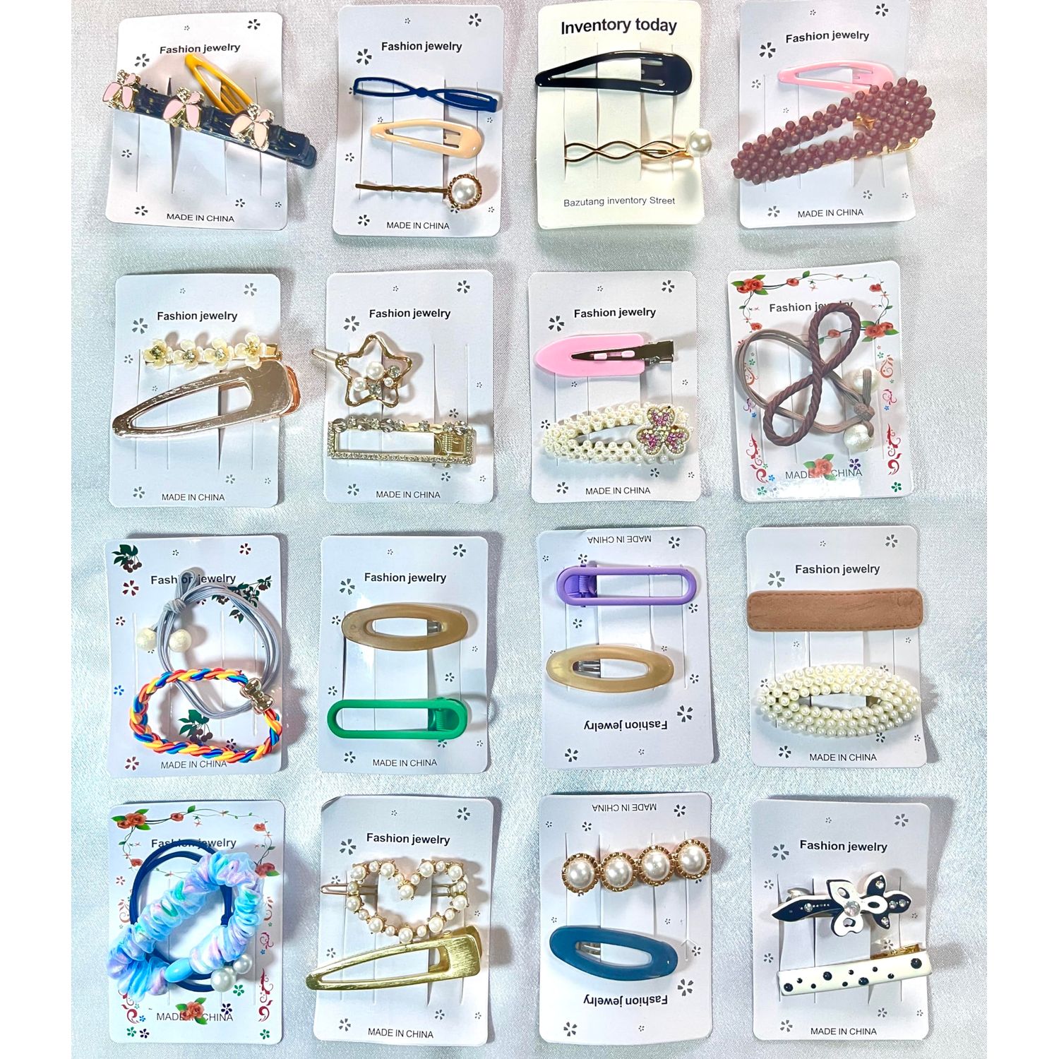 PUMDAW 10 random styles per pack, suitable for children, women Teenage girls hair clips hair bands, girls hair clips, style and color do not repeat, styling dress up hair clips