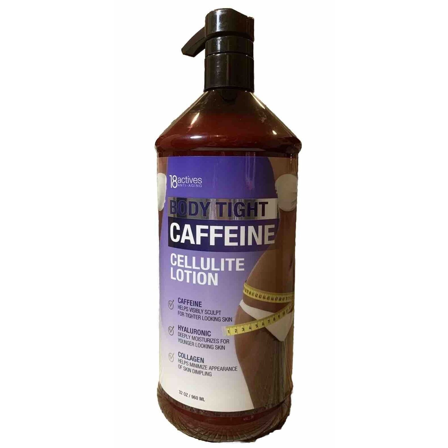 18ACTIVES ANTI-AGING BODY TIGHT CAFFEINE CELLULITE LOTION 32OZ