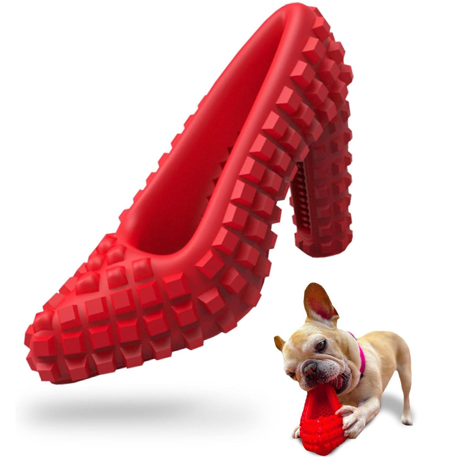 Dog Chew Toys for Aggressive Chewers - Treat Dispensing Chew Shoe Interactive Small Medium Dog Puzzle Toys, Dog Chew Enrichment Toys for Boredom and Brain Stimulating Game Keeps Them Engaged