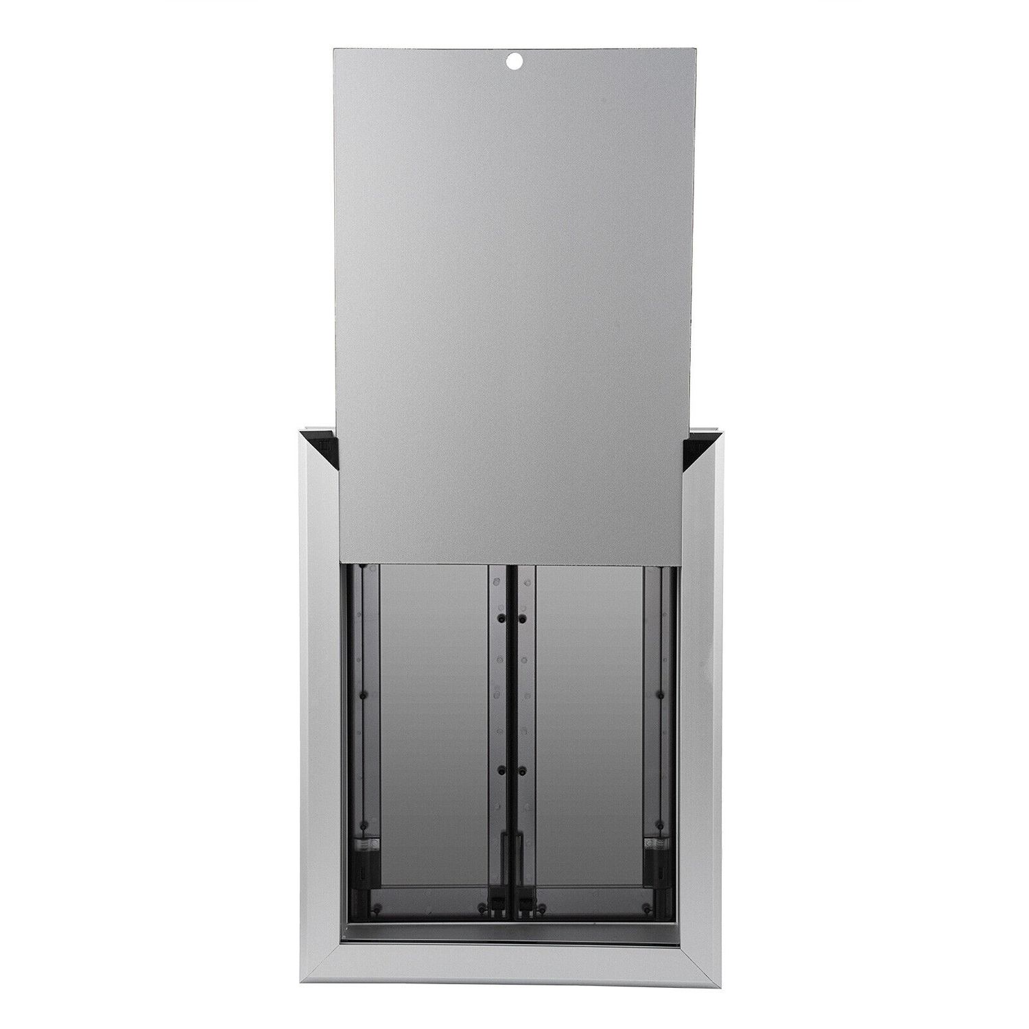 Extra Large Dog Door Aluminum Pet Door Double Panels Automatic Close 16''x21''