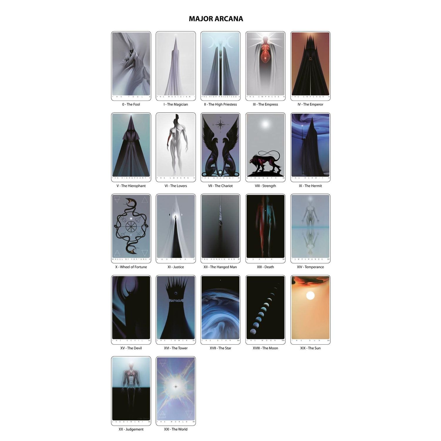 Da Brigh Guiding Light Tarot Cards Deck with Modern Abstract Artwork