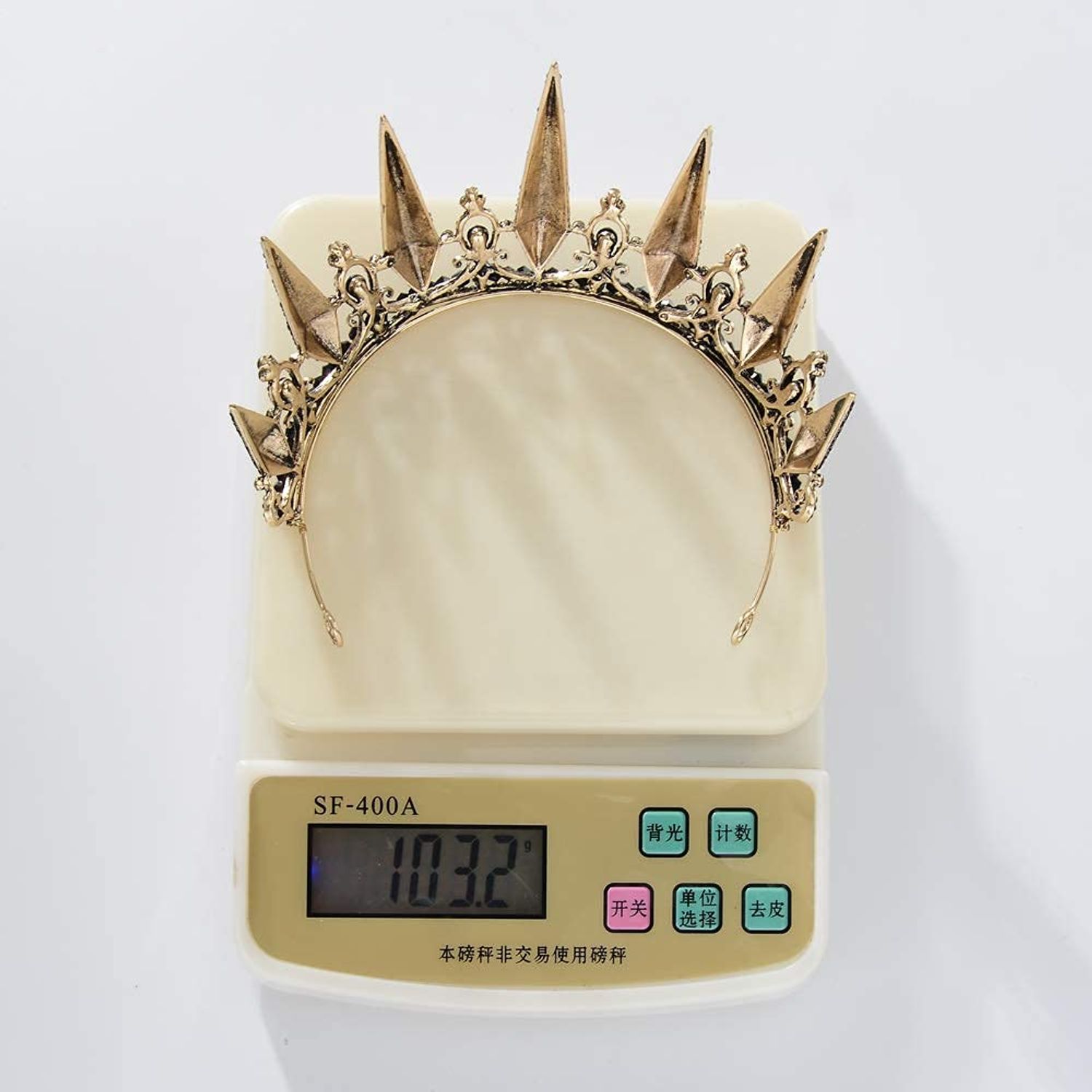 S SNUOY Black Rhinestone Tiara Baroque Crown Wedding Headpiece Costume Party Accessories for Women