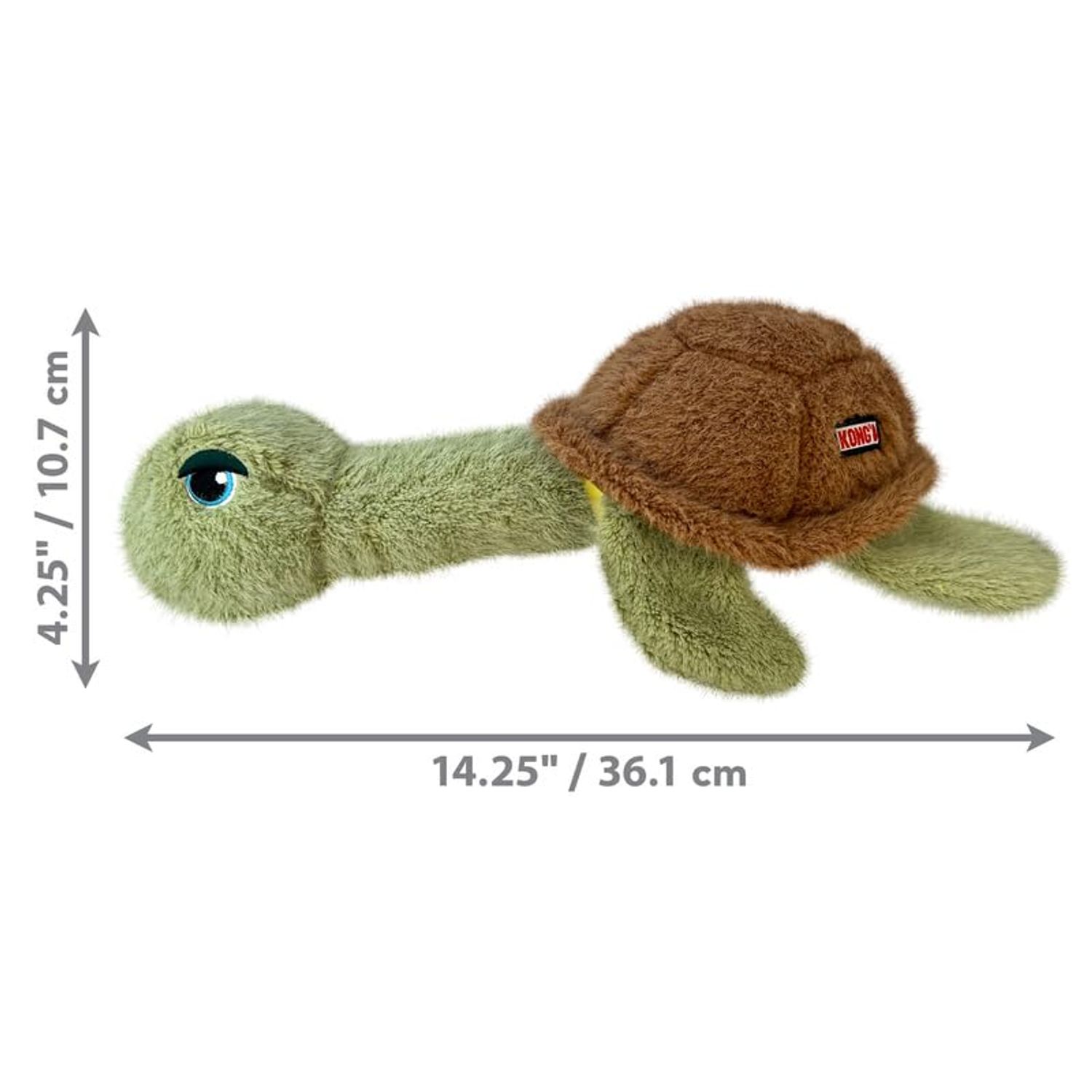 KONG Scruffs Plush Assorted Dog Toy (Turtle)