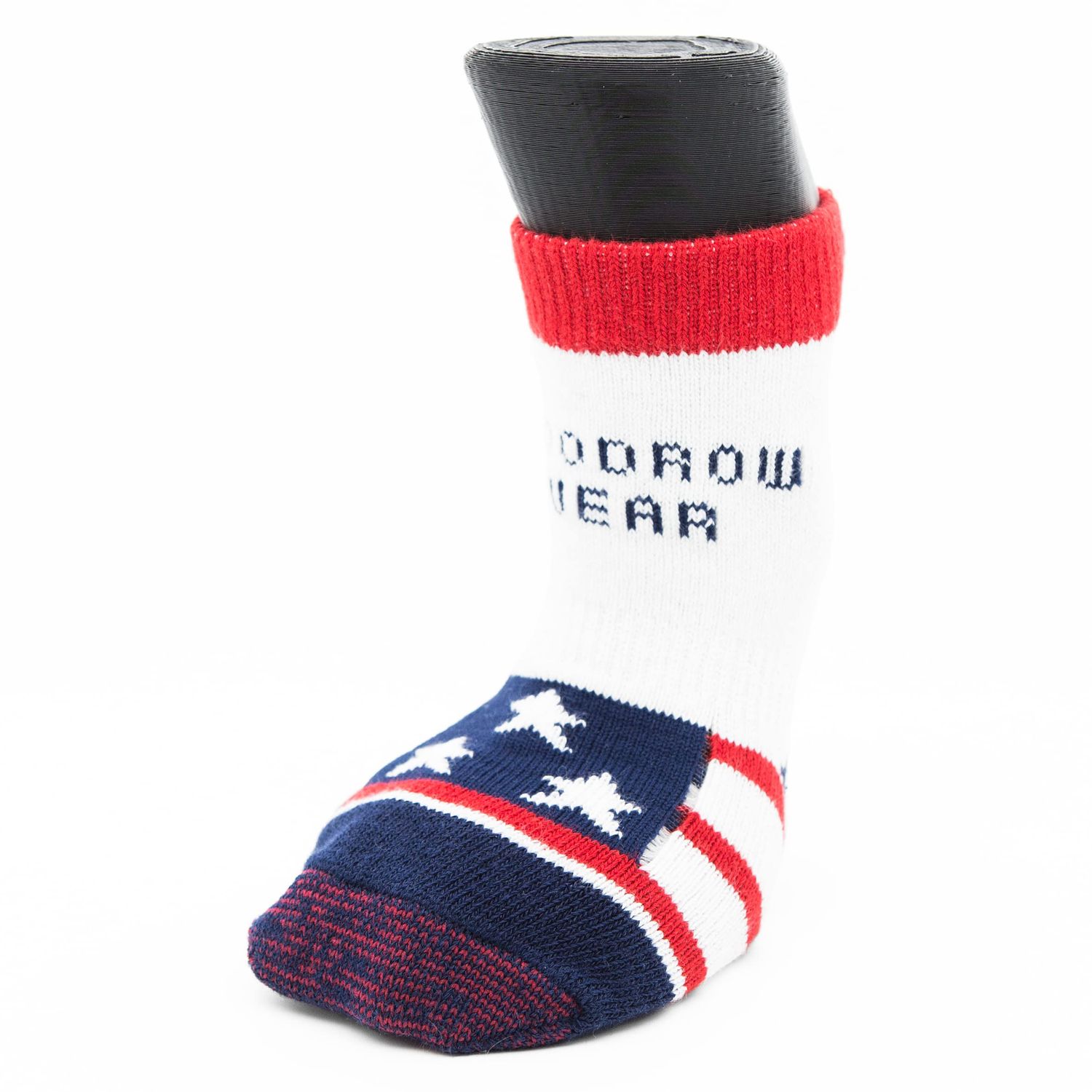 Woodrow Wear, Power Paws Advanced Dog Socks, American Flag, L, Fits 75-95 pounds