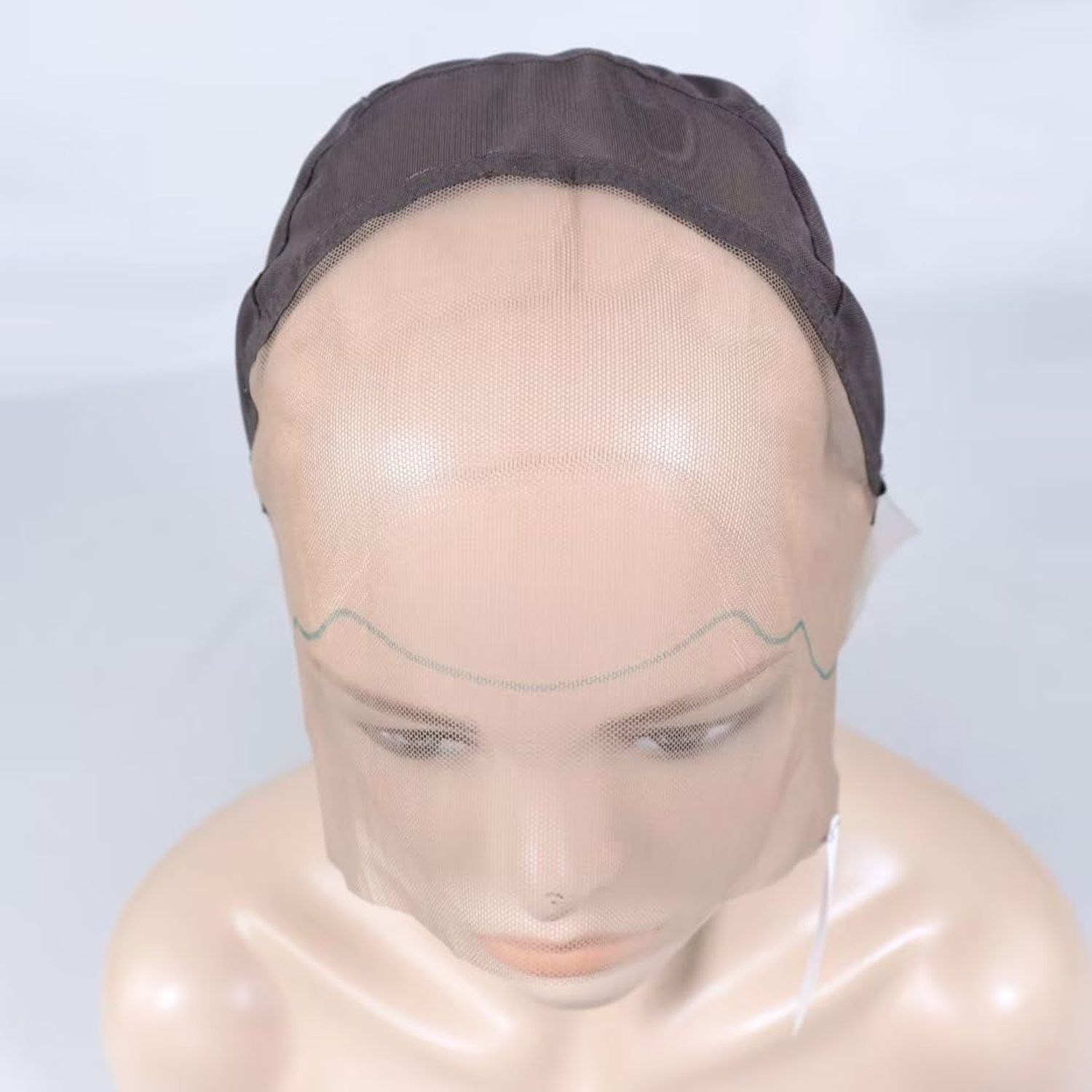 13x4 Lace Wig Caps for Making Wigs with Adjustable Straps Guidelines Medium Brown Swiss Lace Wig Base Foundation for Ventilating or Knotting, Wig Making Cap (13x4,M,1pc)