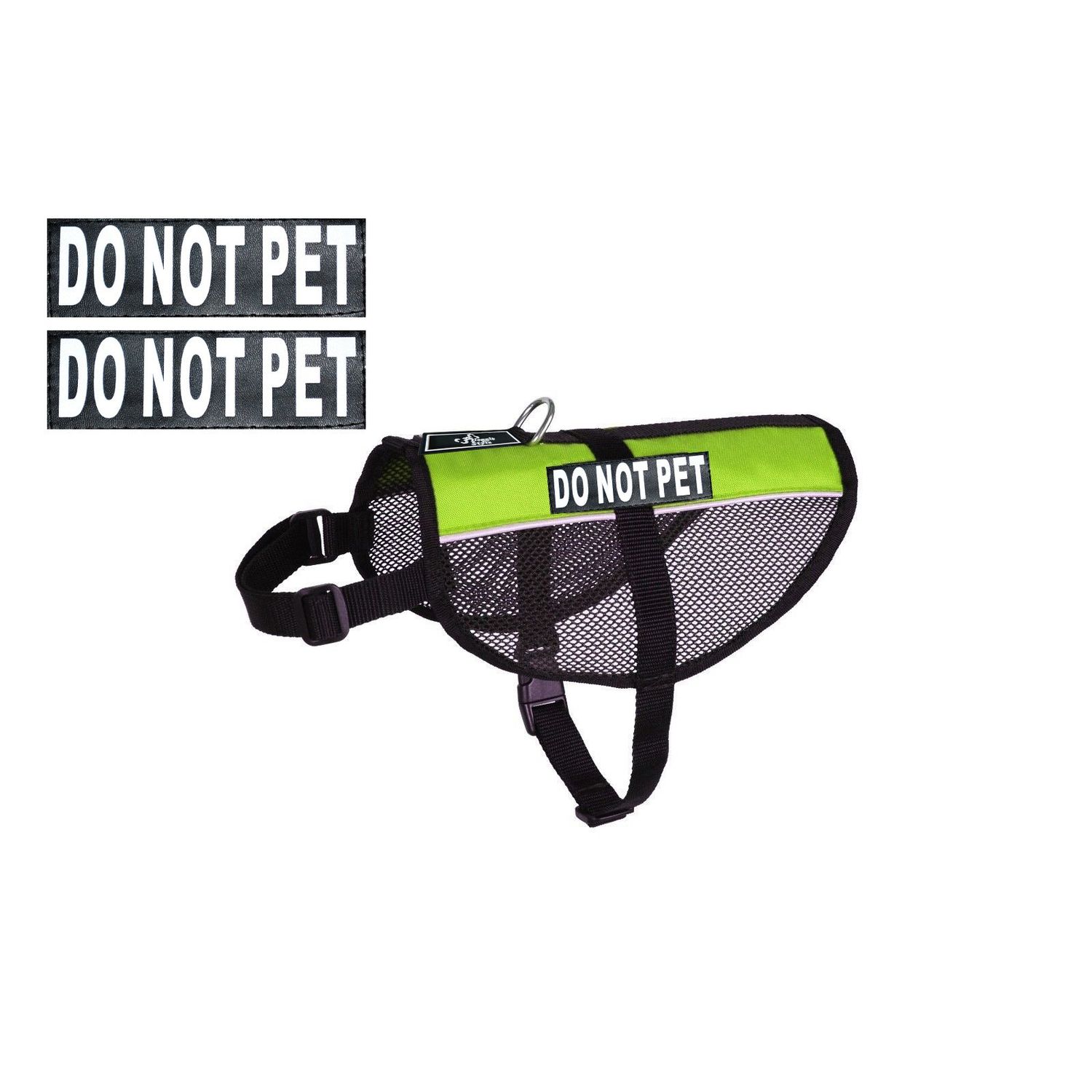 Doggie Stylz DO NOT PET Service mesh Dog Vest Harness Cool Comfort Nylon for Dogs Small Medium Large Purchase Comes with 2 Reflective DO NOT PET pathces. Please Measure Your Dog Before Ordering