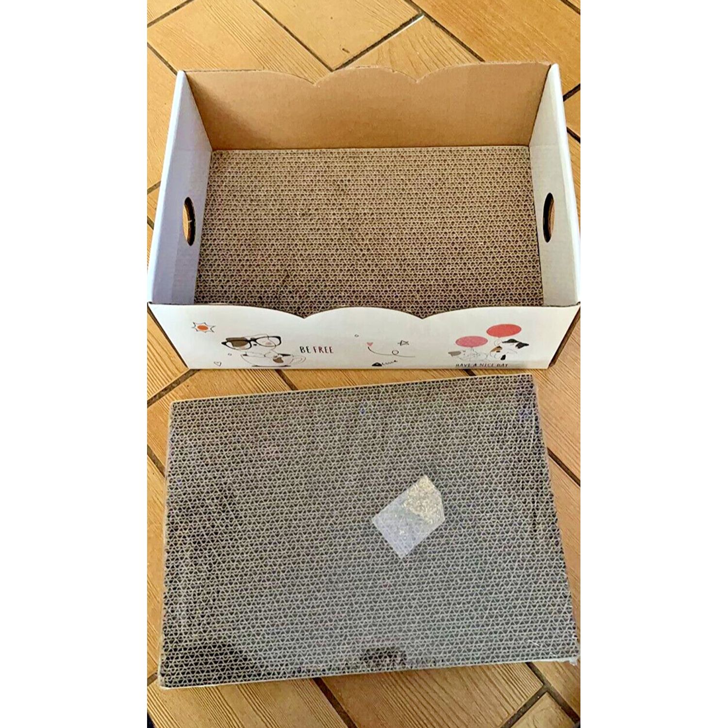 5 Packs in 1 Cat Scratch Pad with Box Cat Scratcher Recyclable Cardboard NEW