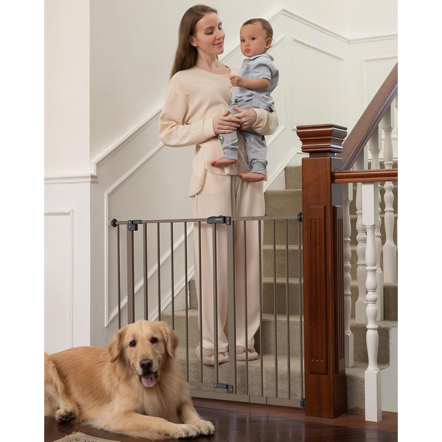 Mom'S Choice Award- Dog Gate for Doorways 28.9-42.1" Wide, Baby Gate for Dogs...