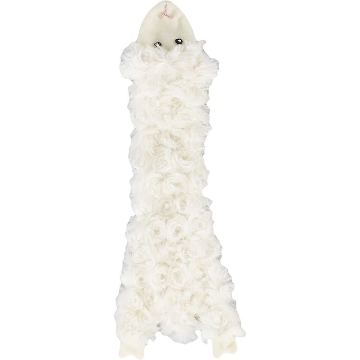 SPOT by Ethical Products Skinneeez Crinklers The Stuffless Crinkle Dog Toy with Squeaker For All Dogs Tug-Of-War Toy For Small and Large Breeds Squeak Toy for Dogs -Lamb - Small