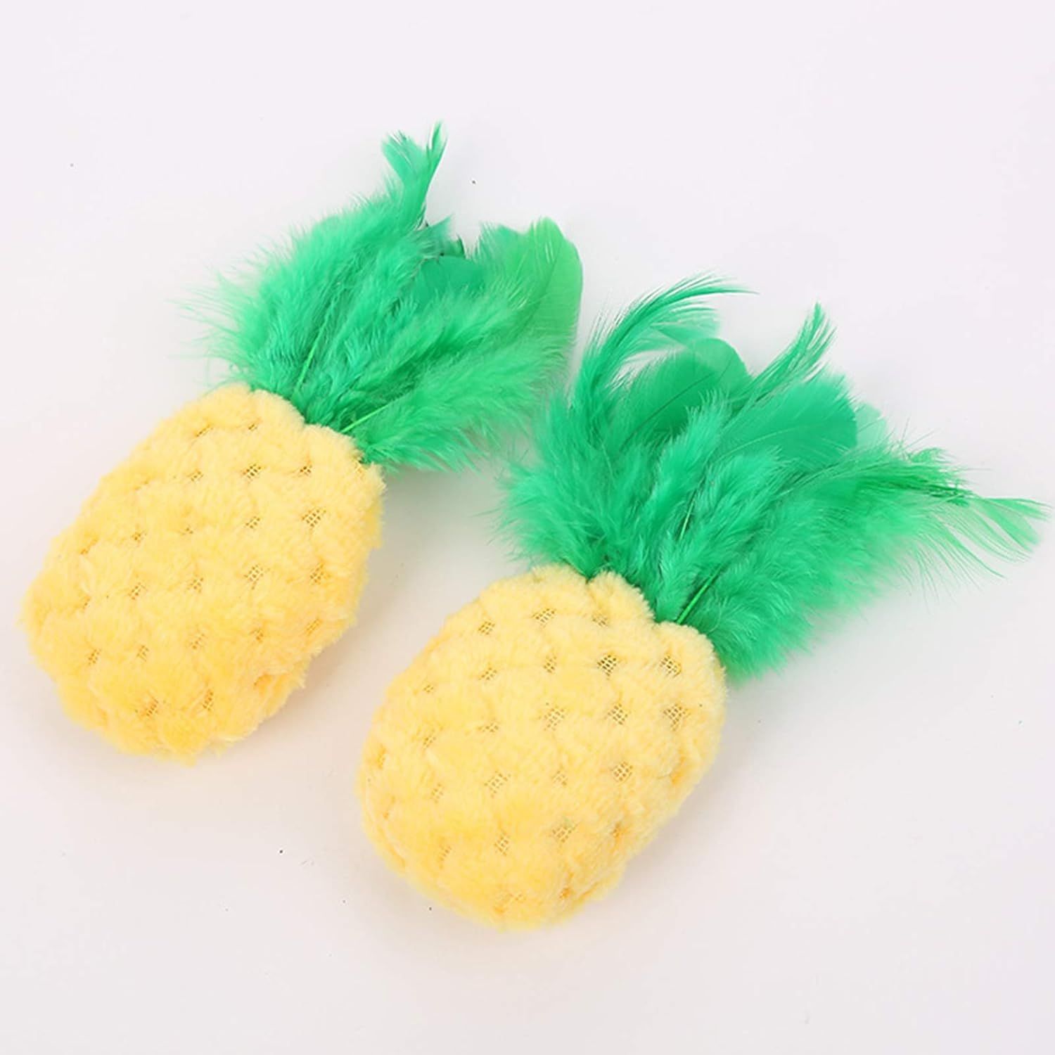 Yellow Pineapple Shape Cat Chew Toy - Cat Catnip Molar Toys Teeth Cleaning Toy Pet Bite Resistant Pet Supplies,Fun Toy for Cat Exercise Interactive Toys Cat Plush Playing Toy for Cat Catnip Toys