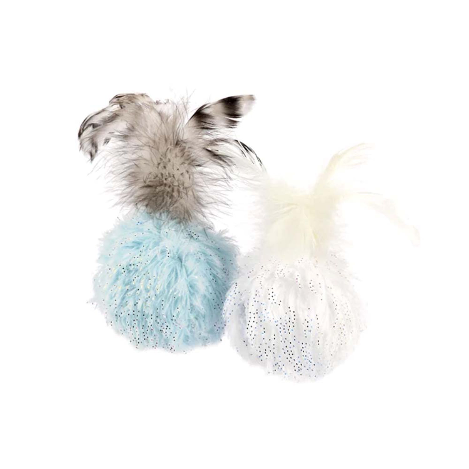 P.L.A.Y. Cute Cat Toys - Holiday & Christmas Themed Organic Catnip Filled Toy, Great for Adult Cats and Kittens - Machine Washable, Recycled Materials, Crinkles, Fur (Kitten Mittens, Set of 2)