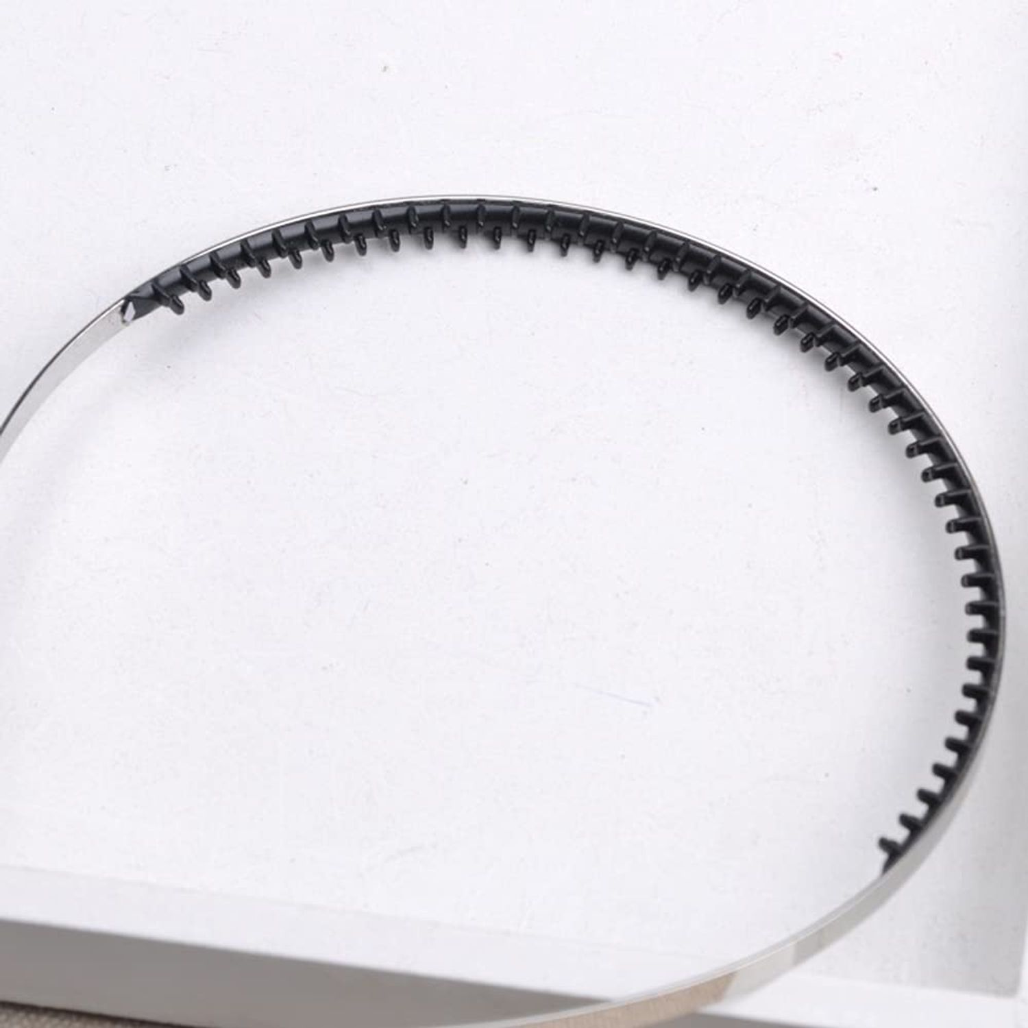 10 Pcs Anti-Slip Headband Teeth Strips Self-adhesive Hairband Teeth for DIY Hair Accessories Making, 7MM Wide