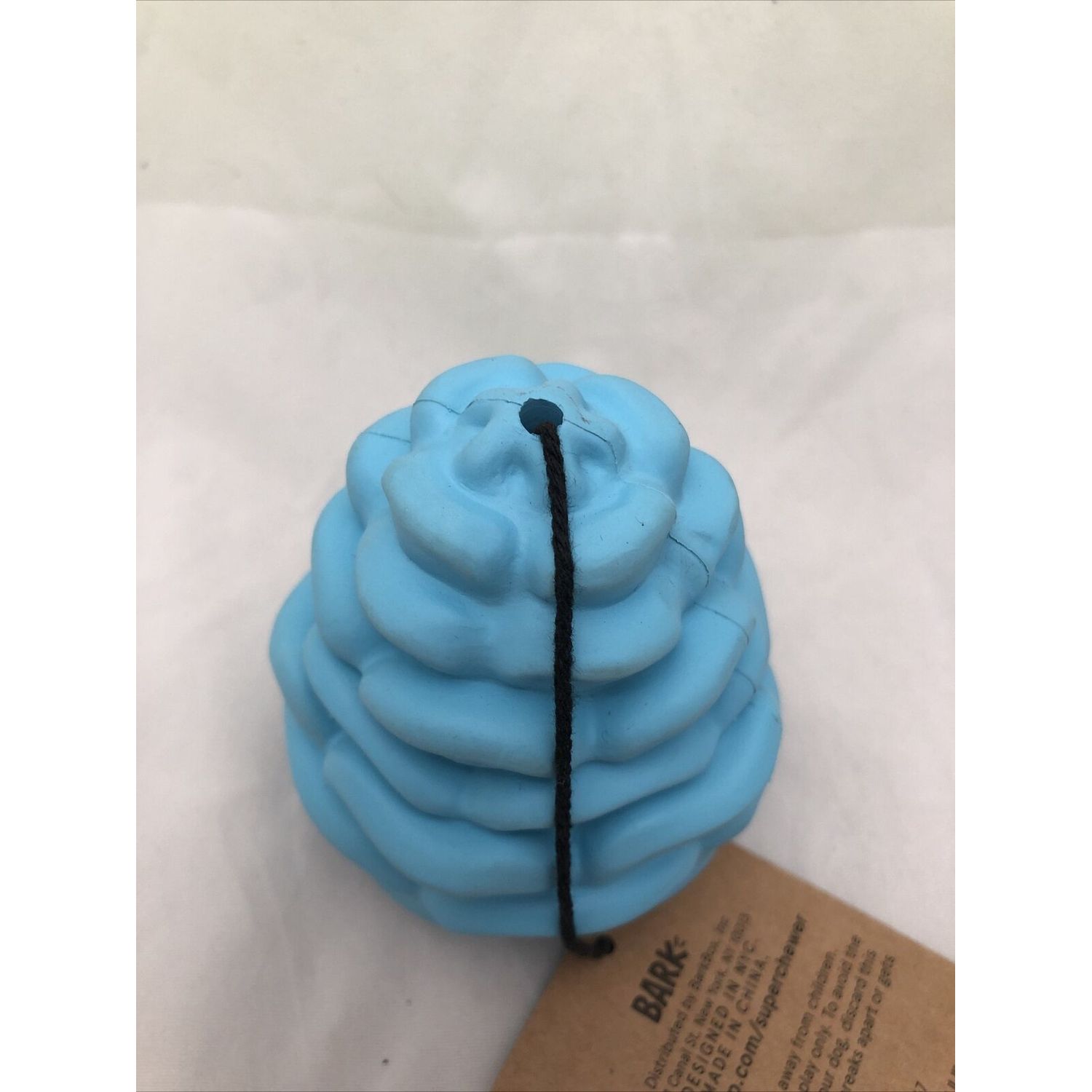 Bark Box Blue Pretty Cool Pine Cone Super Chewer Treat Dispensing Dog Toy NWT