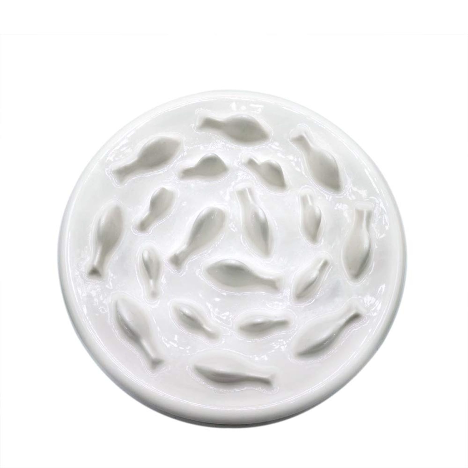 Lorde Slow Feeder Cat Bowls, Ceramic Fun Slow Feed Interactive Bloat Stop Puzzle Cat Bowl Healthy Eating Diet Pet Dog Slow Feeding Bowls…