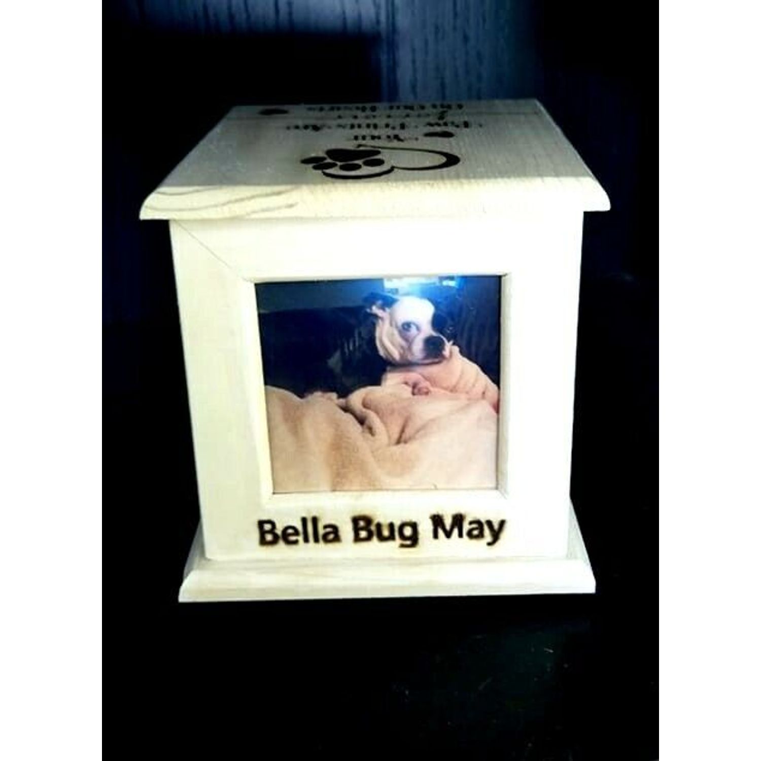 Pet Urn Memorial for Cremation Ashes | Cat Urn & Dog Urn Laser-Engraved ❤️