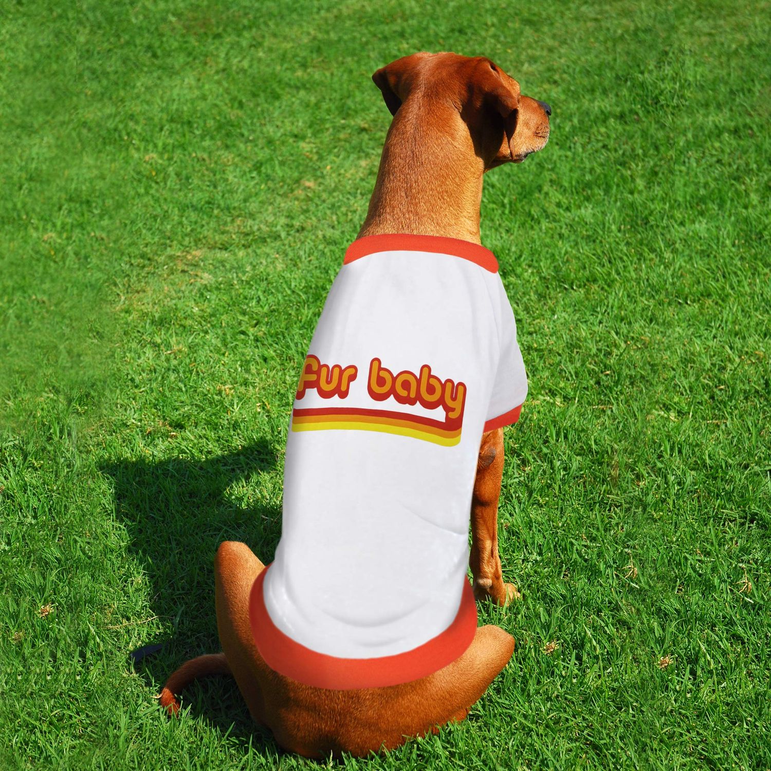Dog TEE Shirt Licensed by LaurDIY - Fur Baby - LAURDIY Dog Shirt, Medium