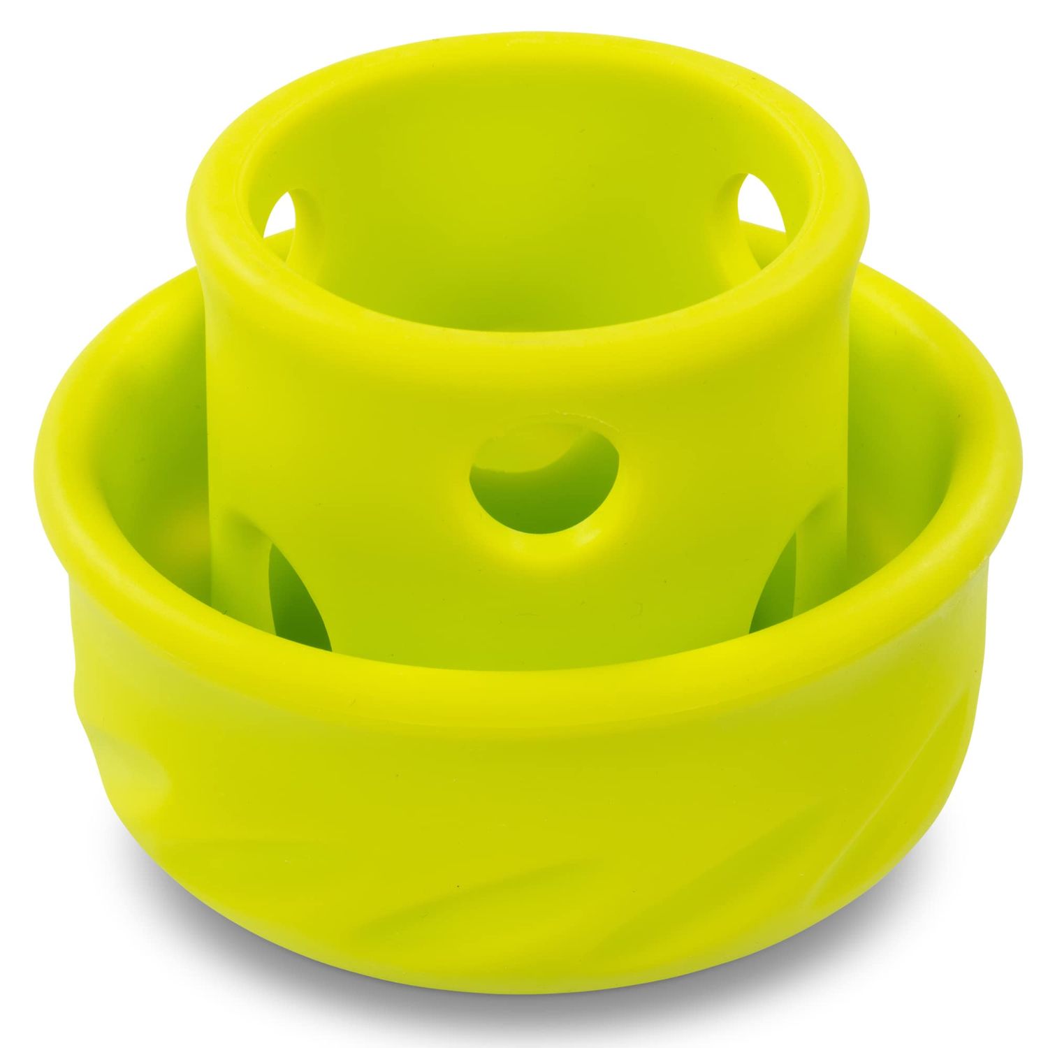 Messy Mutts Totally Pooched Puzzle 'n Play Mushroom | Interactive Treat Puzzle Toy for Dogs | Durable 4” x 3.5” TPR Dog Toy | Green